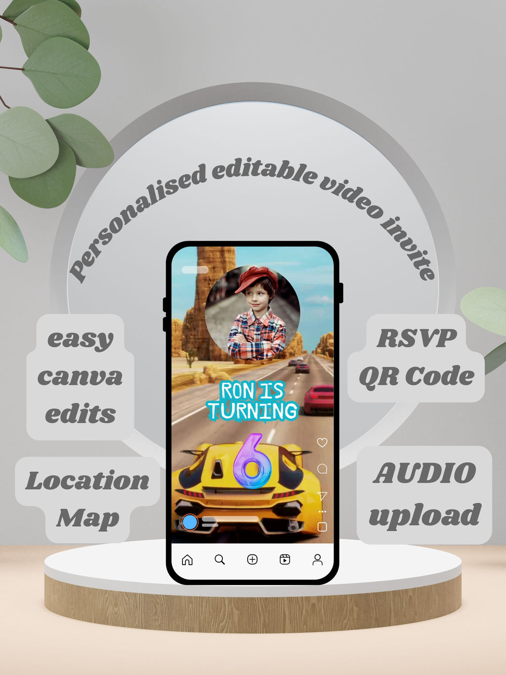 VIDEO GAME kids Editable Birthday Video Invitation | Canva Gamer Birthday Invite | Kids Gaming Party Template | canva pro template | Instant Download| ki54