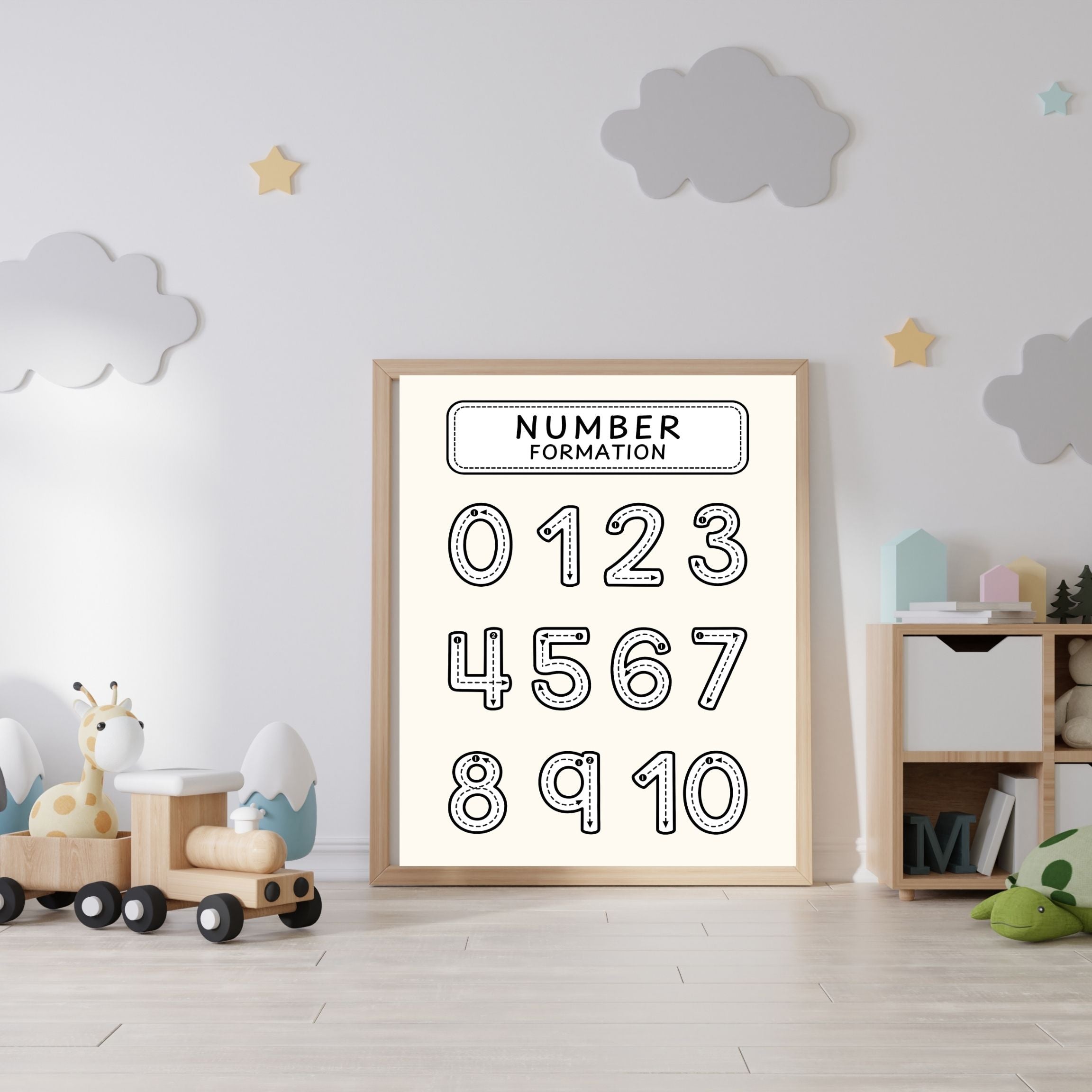 Number Wall Art for Kids 11+ sizes, Counting Poster Printable, Educational Nursery Decor, Preschool Learning Print, Math Wall Art, Digital Download|ke2-8