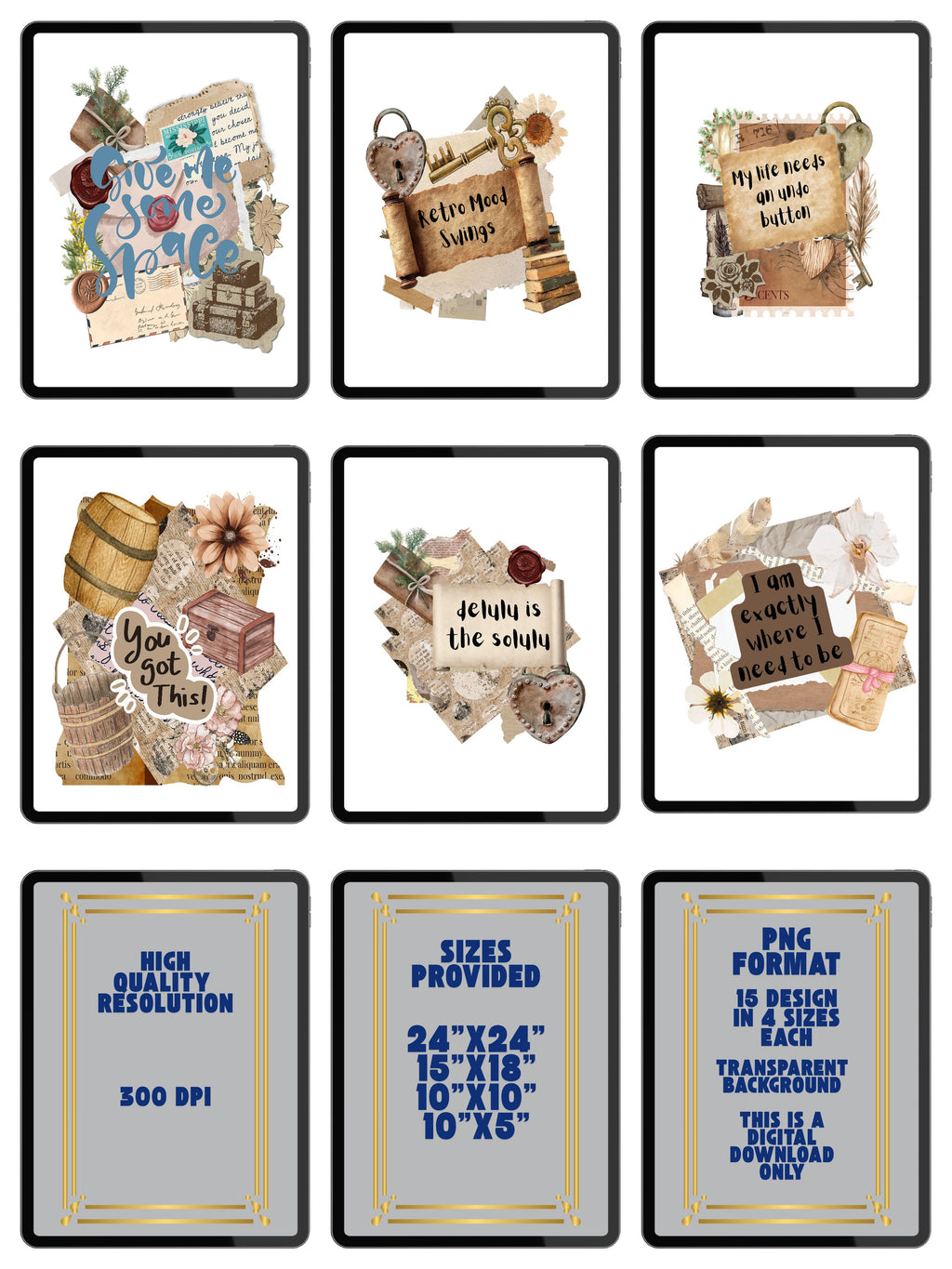 Modern PNG Design Bundle (Personal Use) | 15 Modern Graphic Designs | T-Shirt, Mug & Sublimation PNG Bundle | 4 Sizes Included | Instant Download|gr8