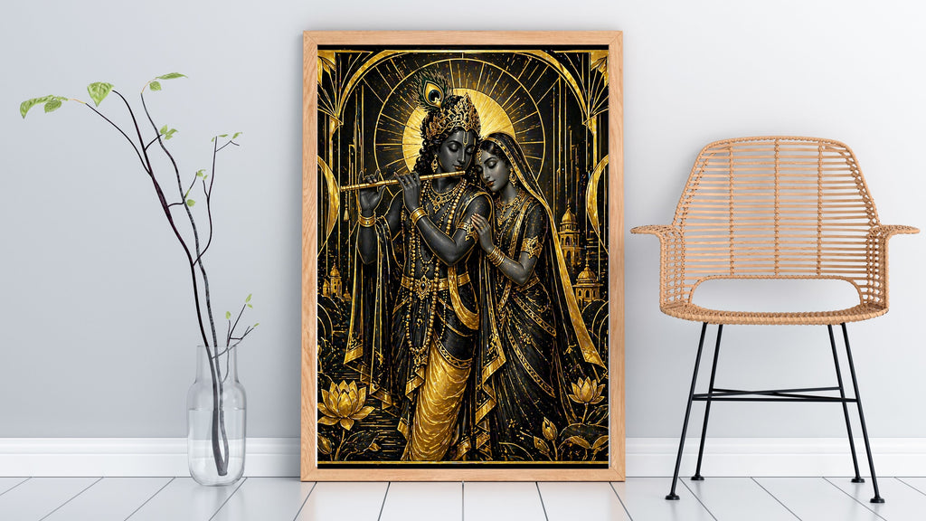 Lord Krishna Wall Art Printable, Krishna Digital Download, Hindu Wall Decor, Spiritual Home Decor, Pooja Room Art, Krishna Poster, Temple Artwork|sp60