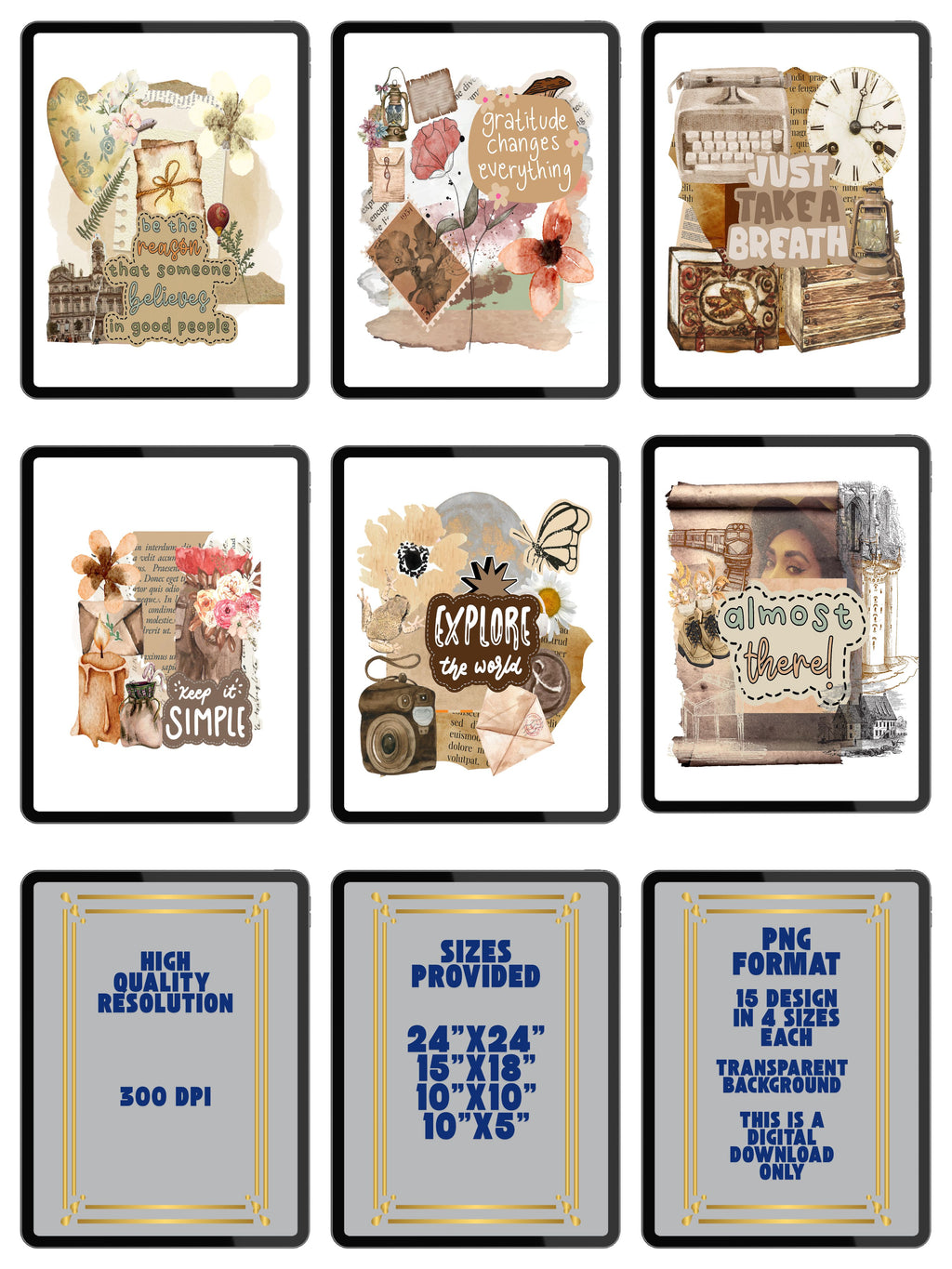 Modern PNG Design Bundle (Personal Use) | 15 Modern Graphic Designs | T-Shirt, Mug & Sublimation PNG Bundle | 4 Sizes Included | Instant Download|gr7