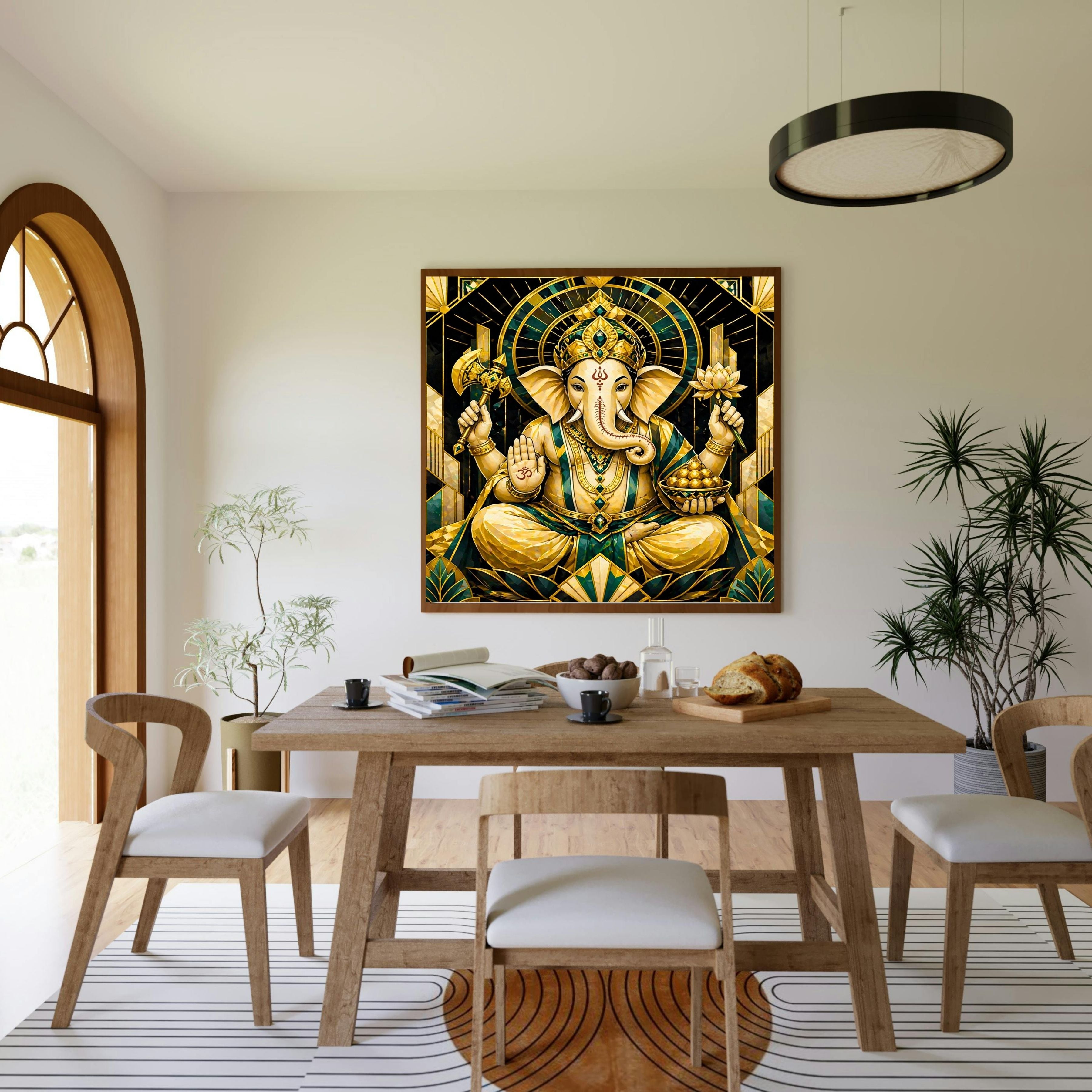Lord Ganesha Wall Art Printable | Ganapathi Digital Download | Hindu God Decor | Spiritual Poster | Ganesh Chaturthi Gift | 11 Sizes Included|sp10