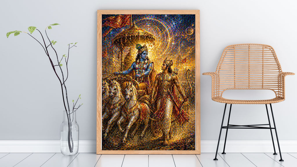 Lord Krishna Wall Art Printable, Krishna Digital Download, Hindu Wall Decor, Spiritual Home Decor, Pooja Room Art, Krishna Poster, Temple Artwork|sp73