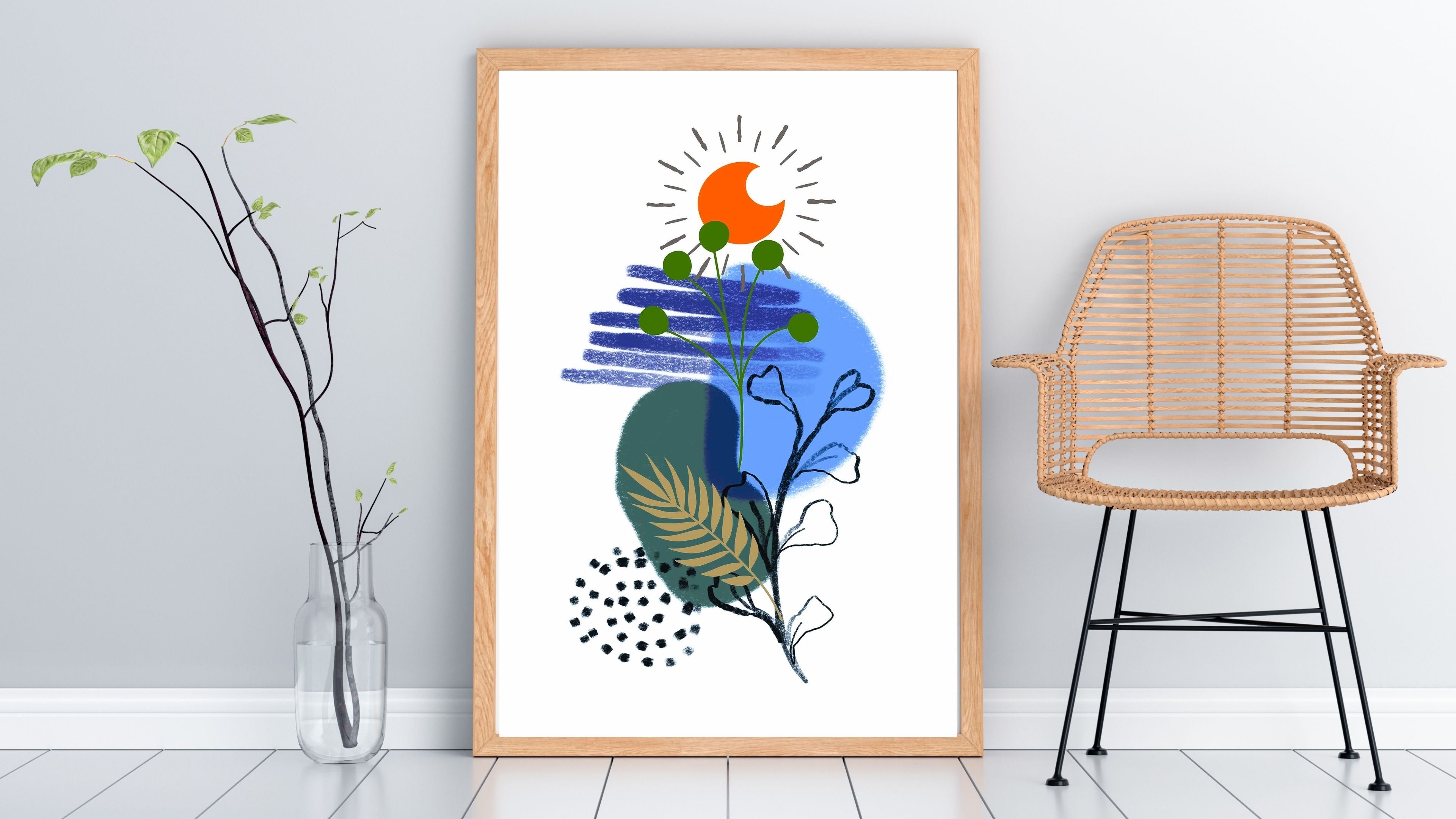 Modern boho Neutral Wall Art Printable | Luxury Minimalist Decor |modern boho wall decor| Printable Gallery Wall Set | Scandinavian Home Aesthetic|m47