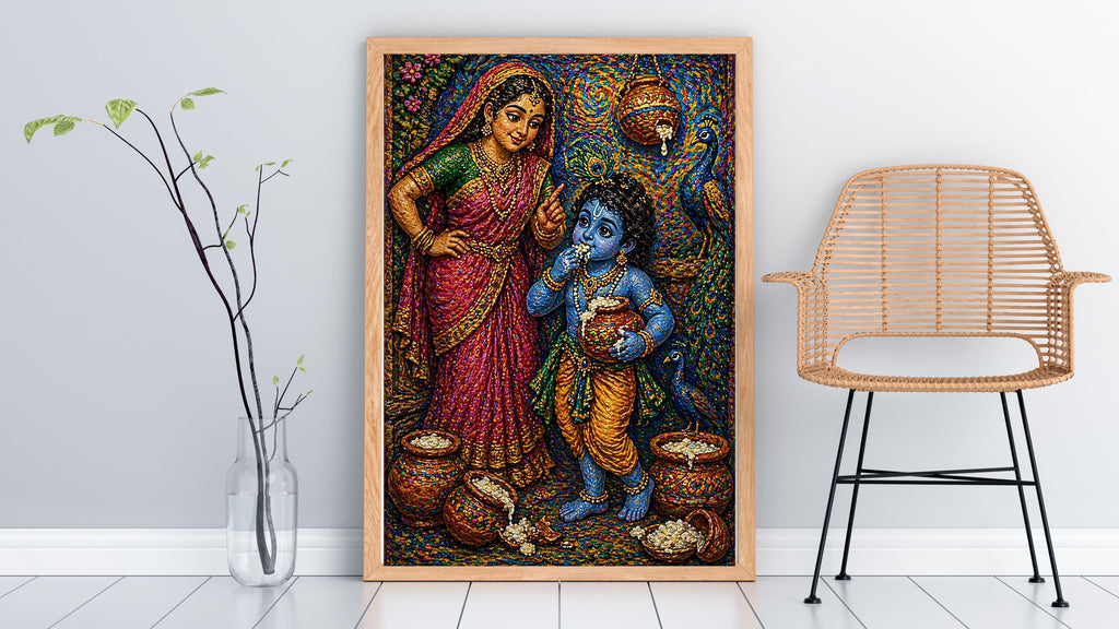 Commercial Use Lord Krishna Wall Art Bundle | Hindu Printable Decor | Commercial Use License Included | Spiritual Home Decor | Pooja Room Prints | Digital Download|sp52c