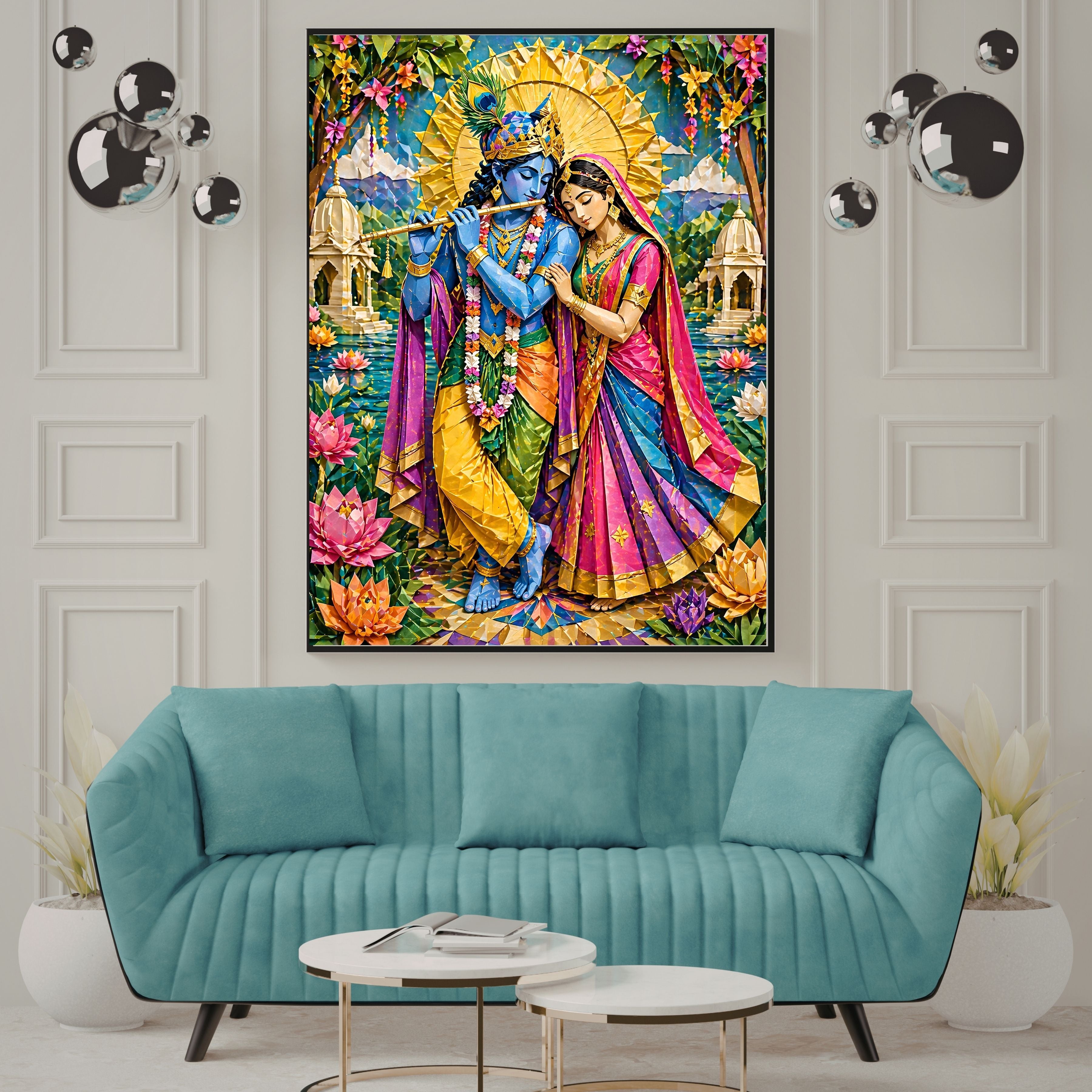Lord Krishna Wall Art Printable, Krishna Digital Download, Hindu Wall Decor, Spiritual Home Decor, Pooja Room Art, Krishna Poster, Temple Artwork|sp64
