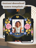 Commercial use NATURE THEME Editable Birthday Video Invitation | Canva Pro Template | Woodland Kids Party Invite | Instant Download|ki7c