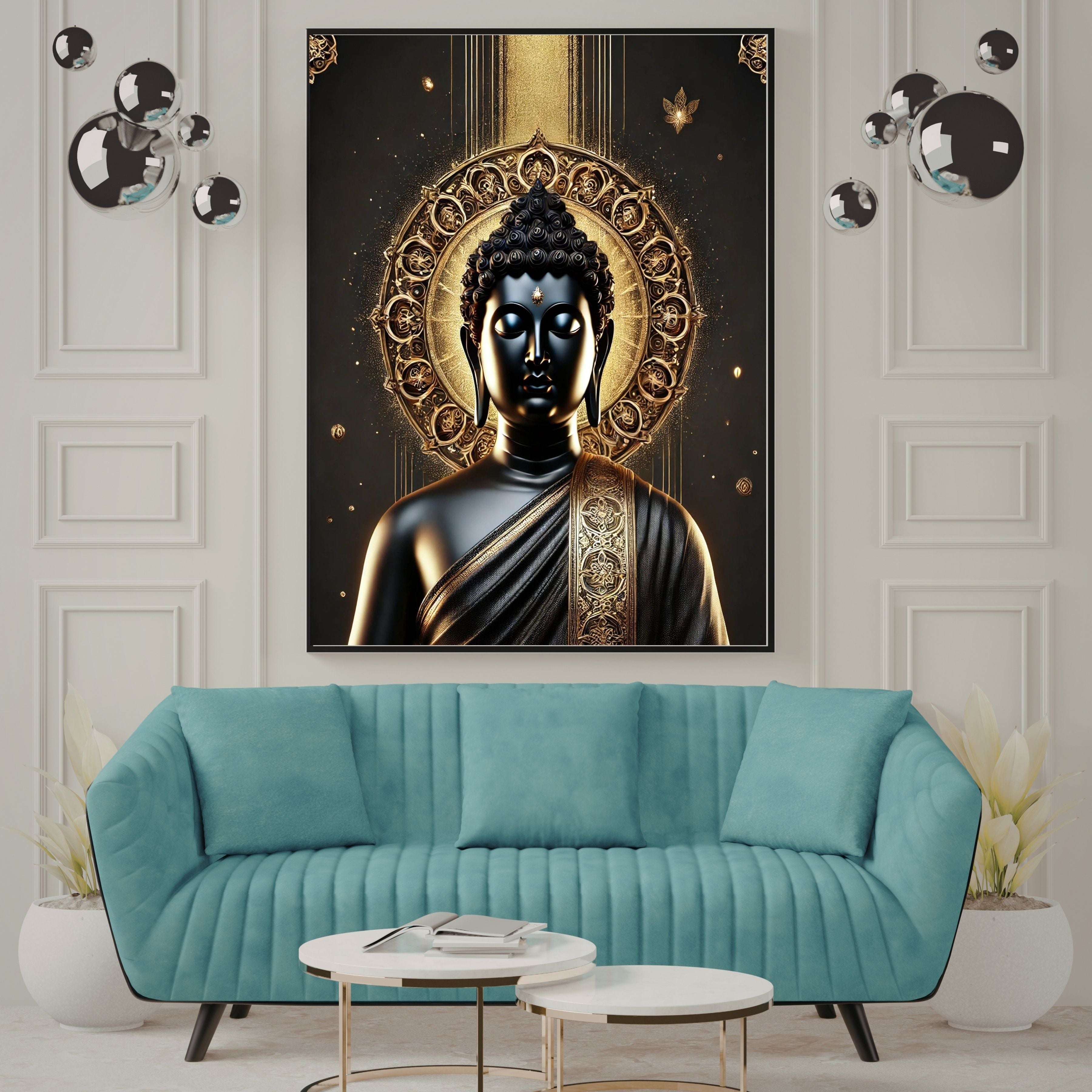 Commercial Use Lord Buddha Wall Art Printable | Zen Meditation Decor | Buddhist Wall Hanging | Spiritual Home Decor | Mindfulness Artwork | Instant Download|sp83c