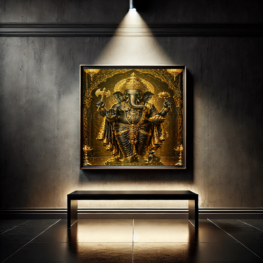Lord Ganesha Wall Art Printable | Ganapathi Digital Download | Hindu God Decor | Spiritual Poster | Ganesh Chaturthi Gift | 11 Sizes Included|sp5