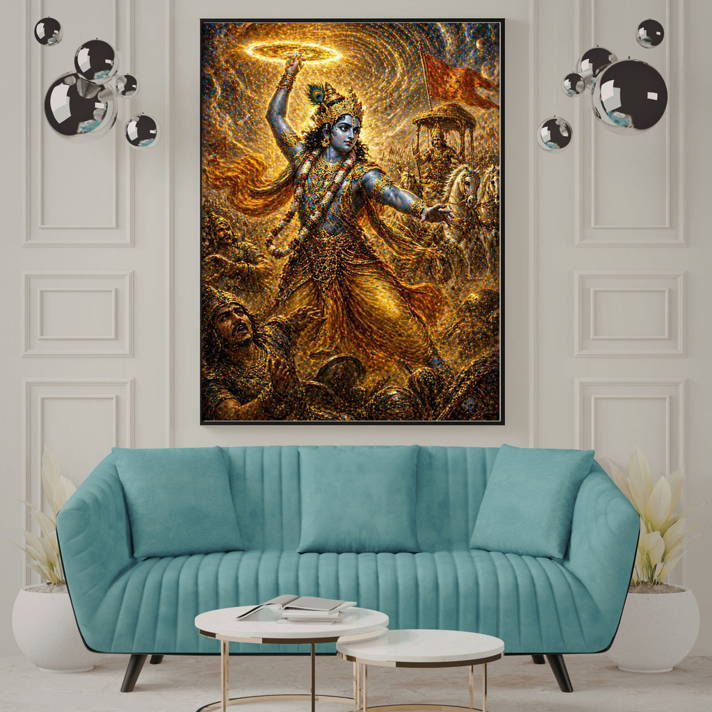 Commercial Use Lord Krishna Wall Art Bundle | Hindu Printable Decor | Commercial Use License Included | Spiritual Home Decor | Pooja Room Prints | Digital Download|sp75c