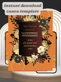 WI0021C-Commercial Use HINDU WEDDING Invitation Video Template | Editable Hindu Wedding Invite | Canva Digital Wedding Invitation | Luxury Save the Date | Wedding Video