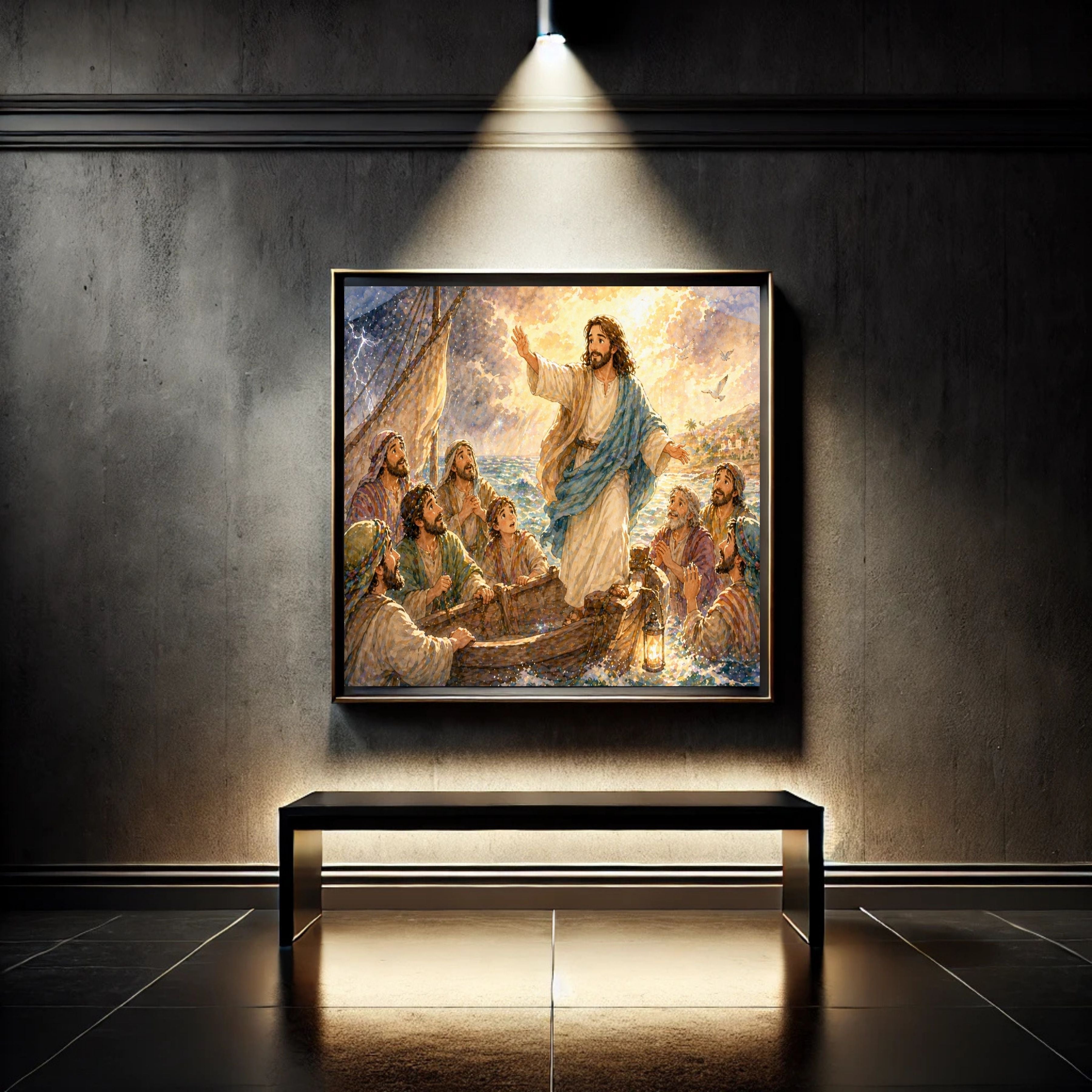 Jesus Wall Art Printable Set, Christian Nursery Decor, Bible Story Prints, Jesus with Children, Good Shepherd, Baptism, Faith Gift|sp12