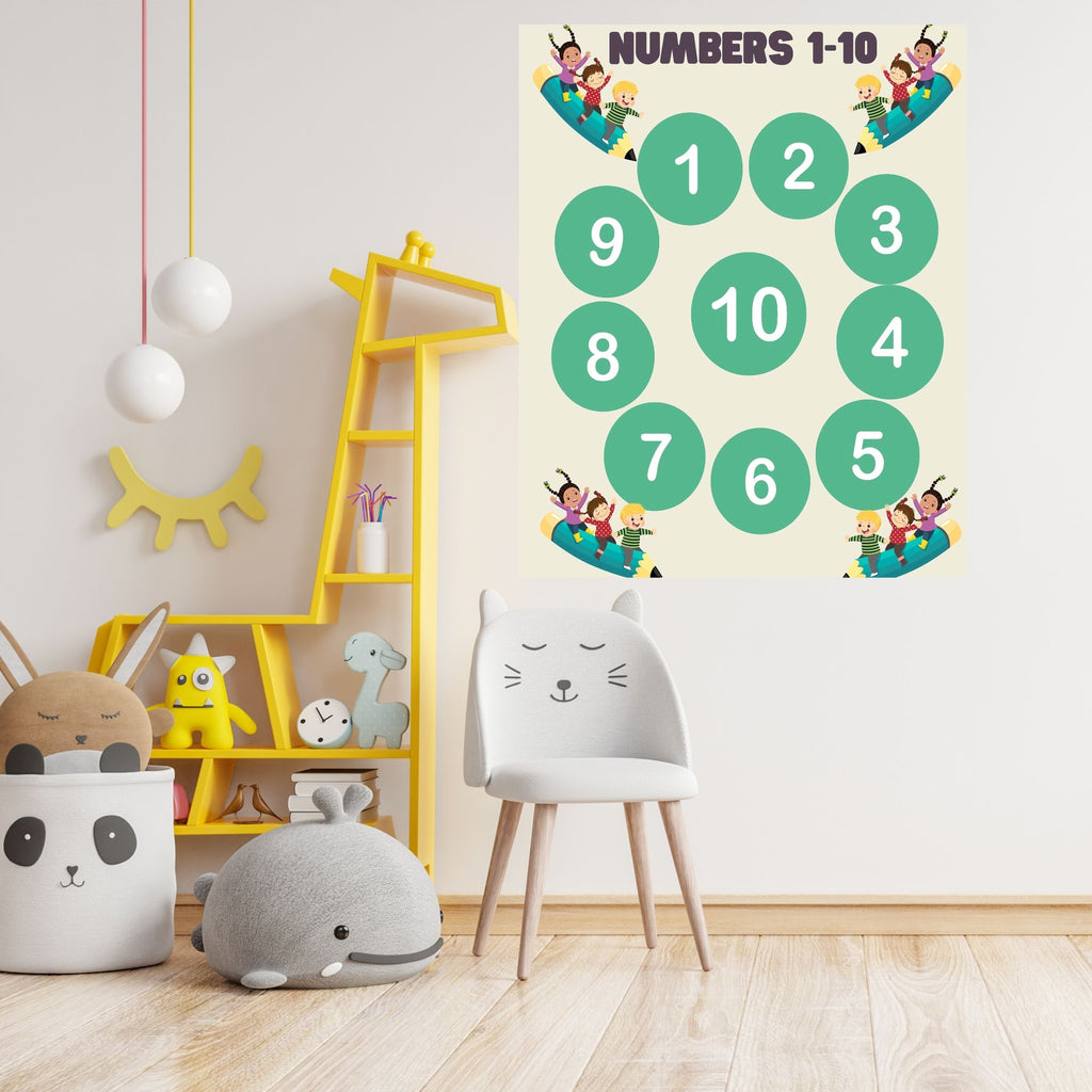Number Wall Art for Kids 11+ sizes, Counting Poster Printable, Educational Nursery Decor, Preschool Learning Print, Math Wall Art, Digital Download|ke2-14