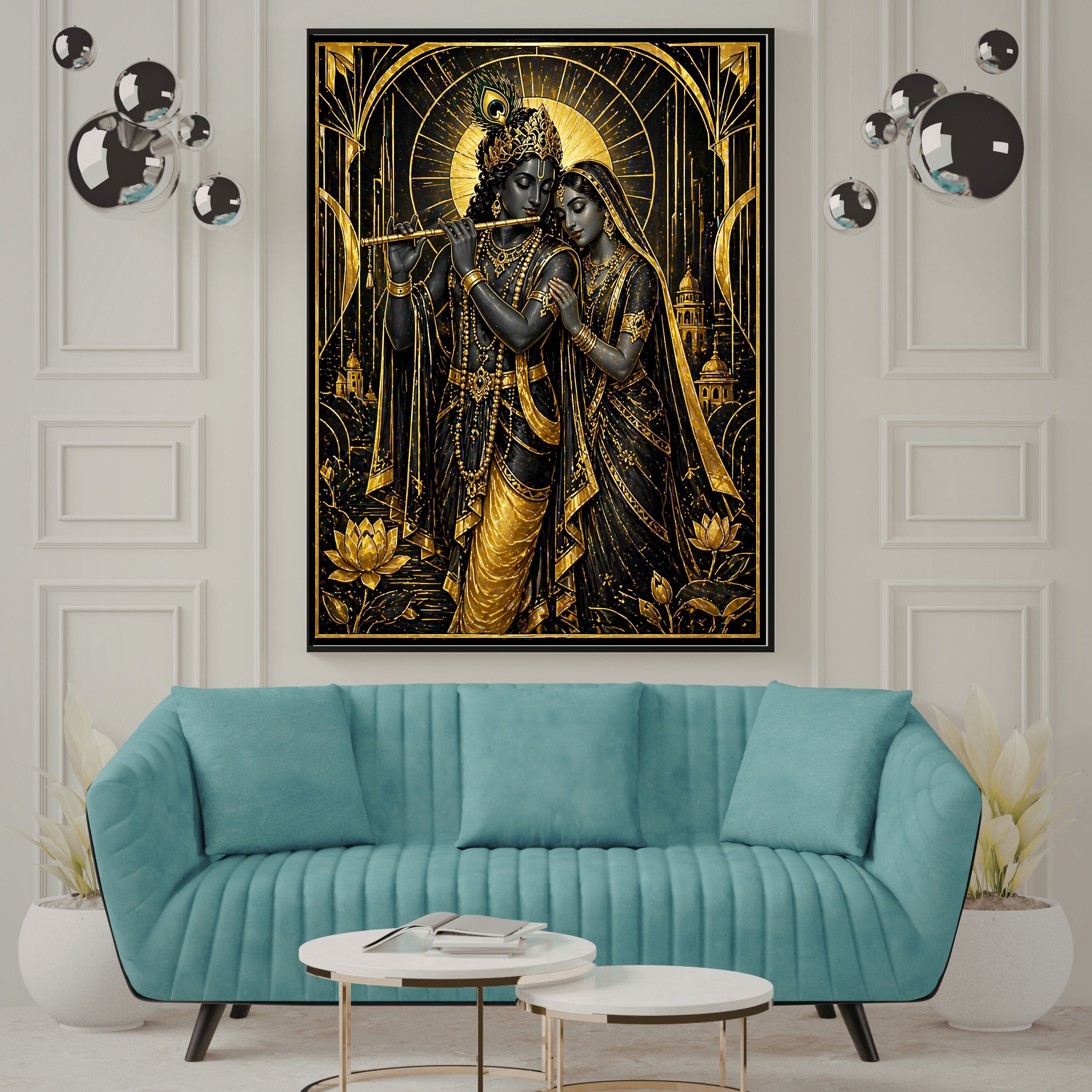 Commercial Use Lord Krishna Wall Art Bundle | Hindu Printable Decor | Commercial Use License Included | Spiritual Home Decor | Pooja Room Prints | Digital Download|sp60c
