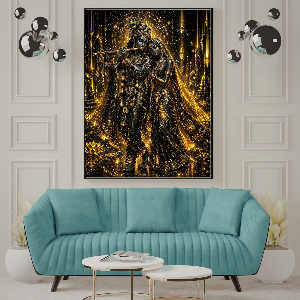 Lord Krishna Wall Art Printable, Krishna Digital Download, Hindu Wall Decor, Spiritual Home Decor, Pooja Room Art, Krishna Poster, Temple Artwork|sp56
