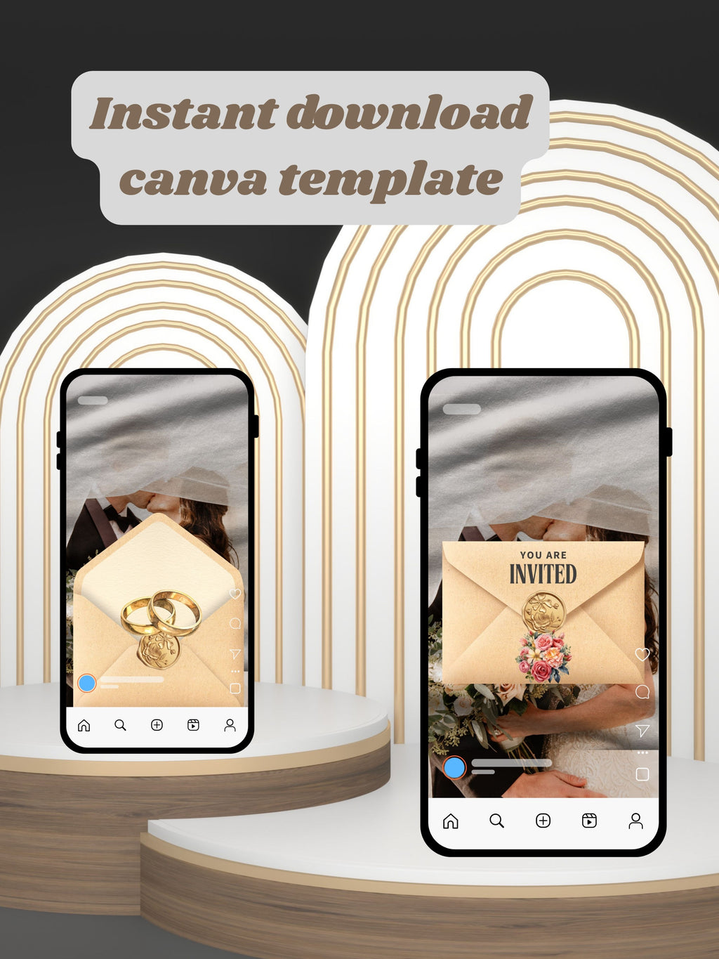 WI0002-CHURCH WEDDING Invitation Video Template | Editable Christian Wedding Invite |Digital Wedding Invitation |Wedding Video