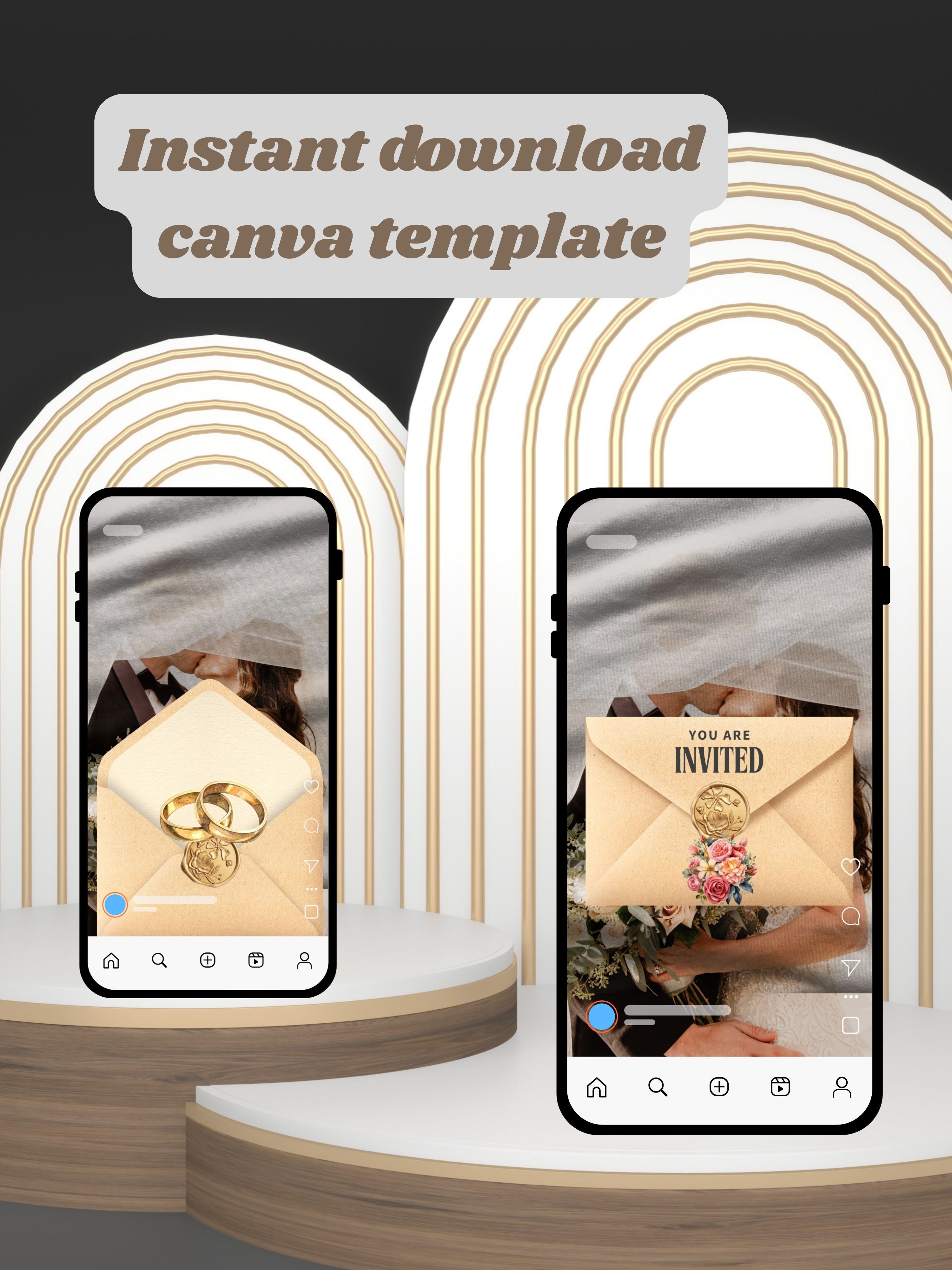 WI0002C-Commercial Use CHURCH WEDDING Invitation Video Template | Editable Christian Wedding Invite |Digital Wedding Invitation |Wedding Video