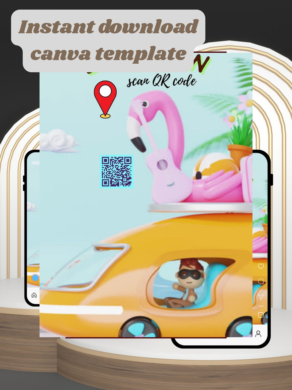 TOY RIDE Birthday Invitation Video | Editable Canva pro Template | Kids Party Invite | ki48