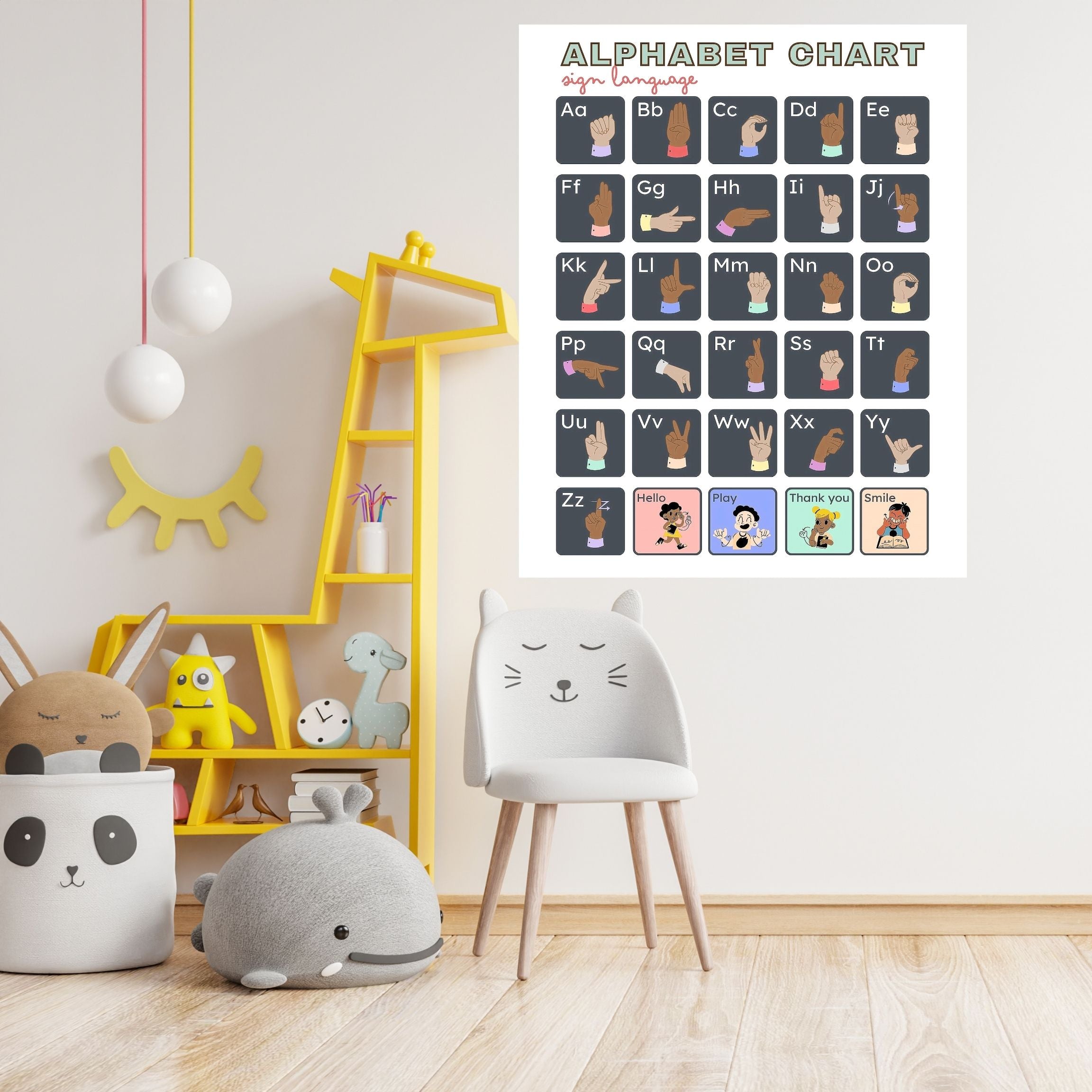 Alphabet Wall Art Printable, ABC Learning Poster, Kids Educational Decor, Nursery Wall Art, Preschool Classroom Print, Homeschool Decor, Digital Download|ke1-7