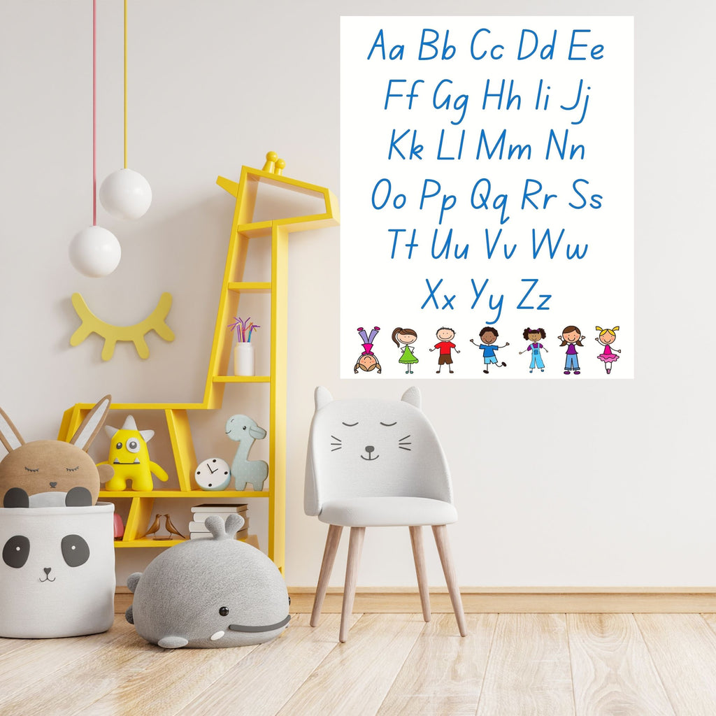 Alphabet Wall Art Printable, ABC Learning Poster, Kids Educational Decor, Nursery Wall Art, Preschool Classroom Print, Homeschool Decor, Digital Download|ke1-3