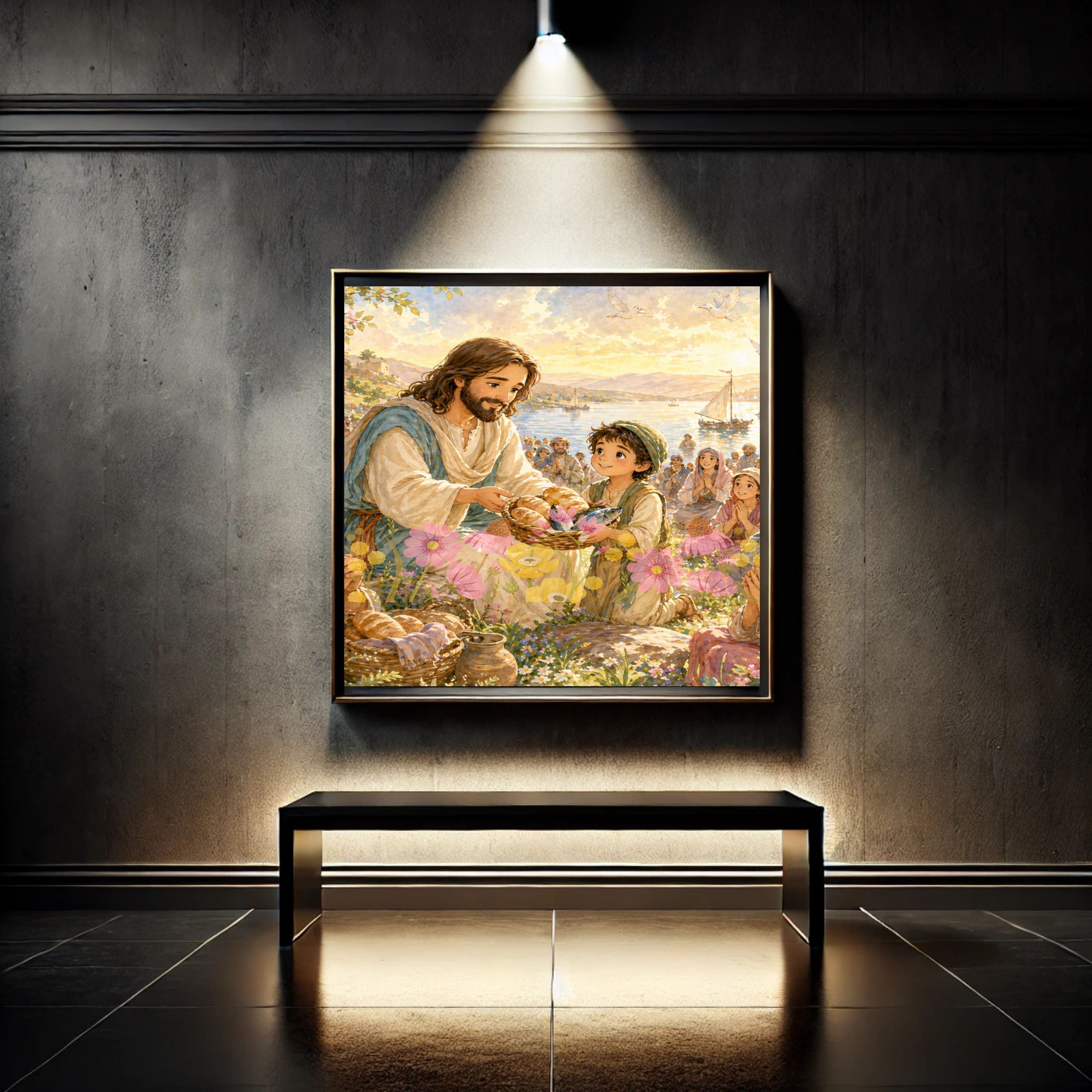 Jesus Wall Art Printable Set, Christian Nursery Decor, Bible Story Prints, Jesus with Children, Good Shepherd, Baptism, Faith Gift|sp11