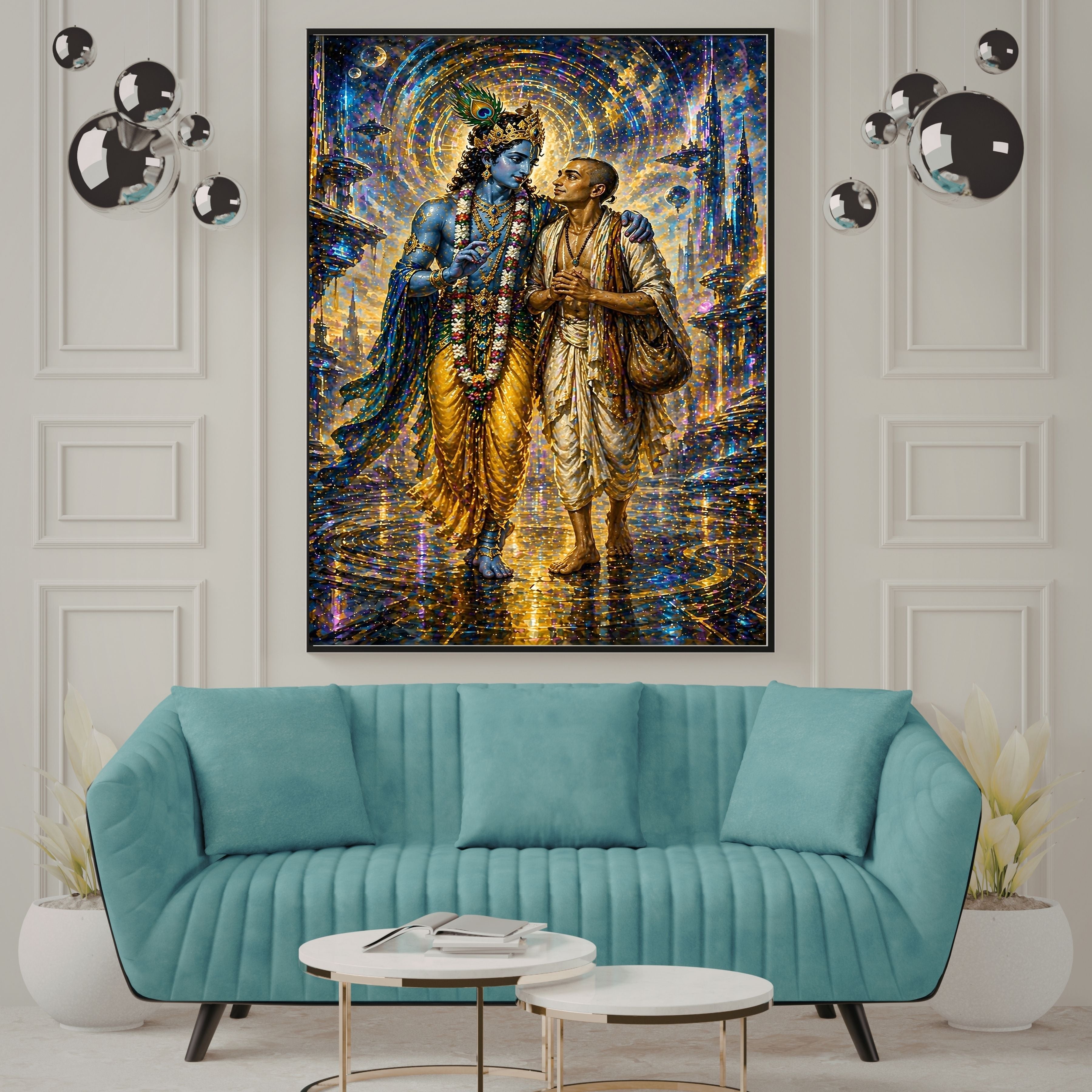 Commercial Use Lord Krishna Wall Art Bundle | Hindu Printable Decor | Commercial Use License Included | Spiritual Home Decor | Pooja Room Prints | Digital Download|sp70c