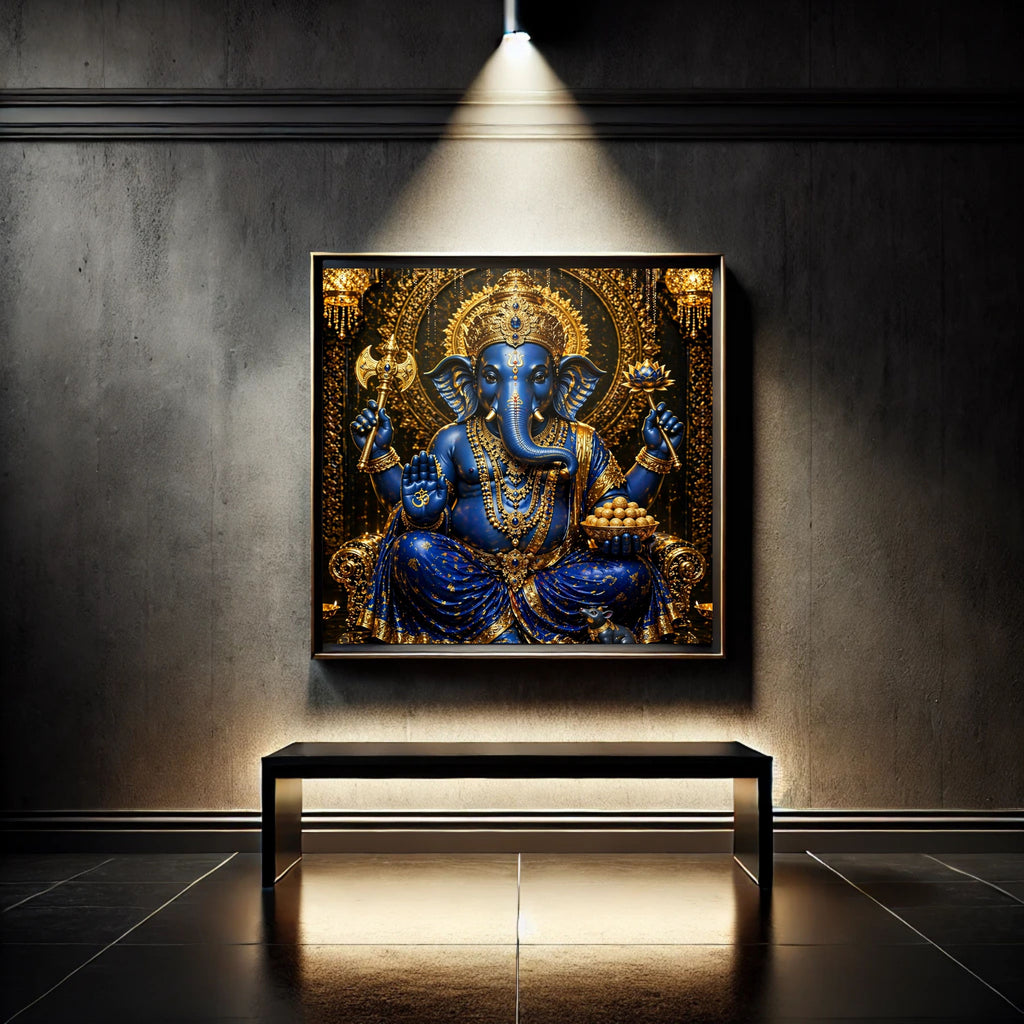 Lord Ganesha Wall Art Printable | Ganapathi Digital Download | Hindu God Decor | Spiritual Poster | Ganesh Chaturthi Gift | 11 Sizes Included|sp7