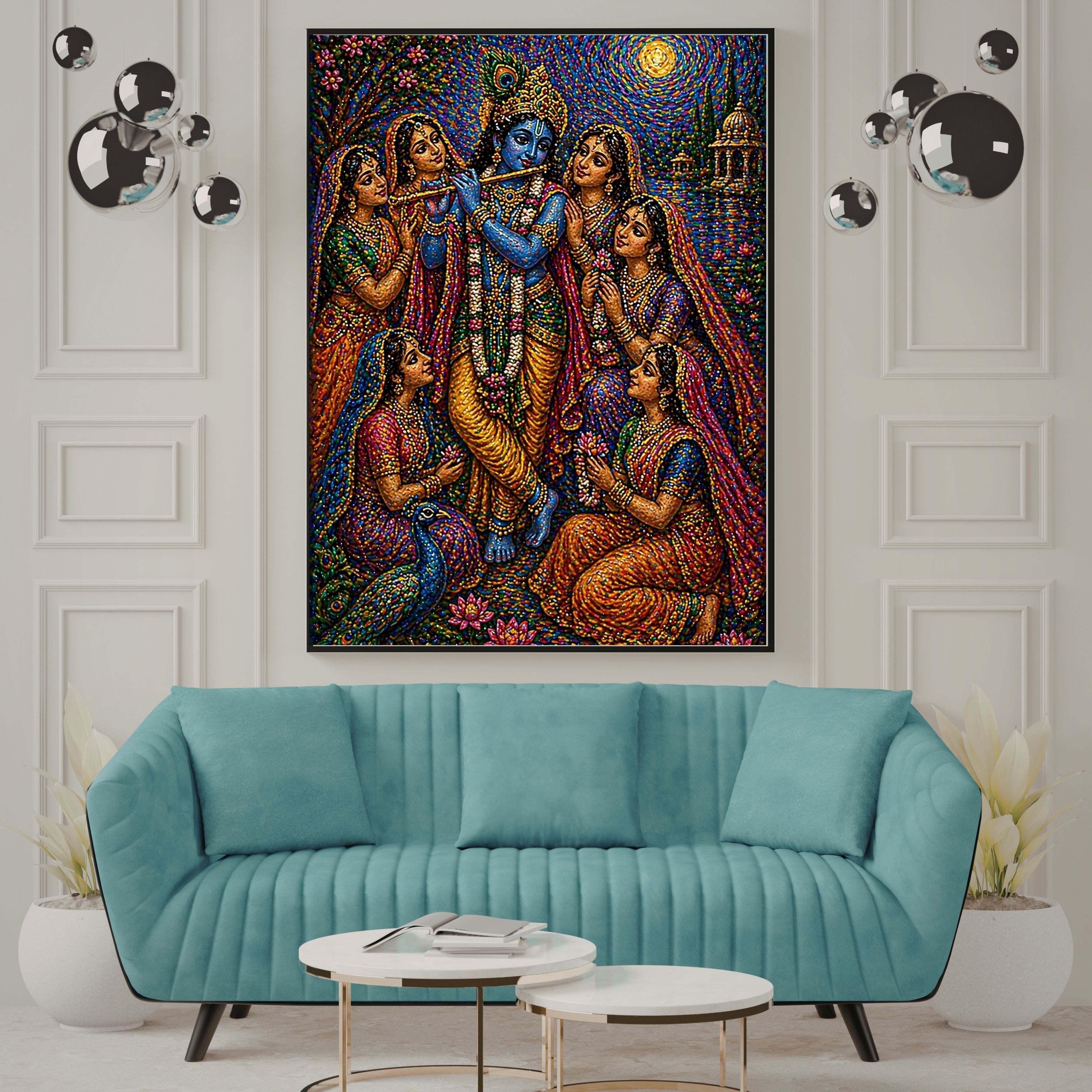 Lord Krishna Wall Art Printable, Krishna Digital Download, Hindu Wall Decor, Spiritual Home Decor, Pooja Room Art, Krishna Poster, Temple Artwork|sp54