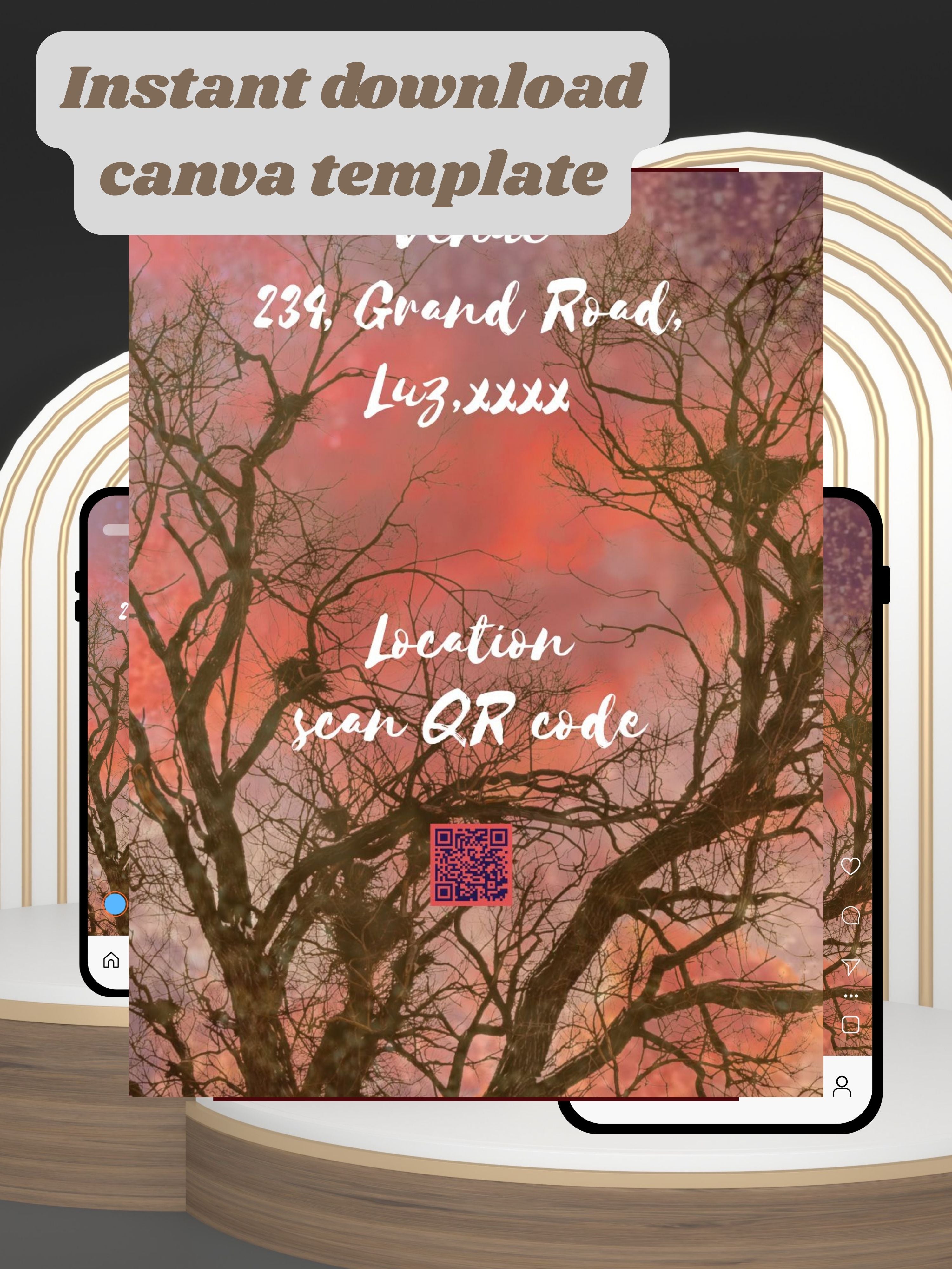 Commercial use NATURE THEME Editable Birthday Video Invitation | Canva Pro Template | Woodland Kids Party Invite | Instant Download|ki37c
