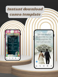 WI0008-CHURCH WEDDING Invitation Video Template | Editable Christian Wedding Invite |Digital Wedding Invitation |Wedding Video