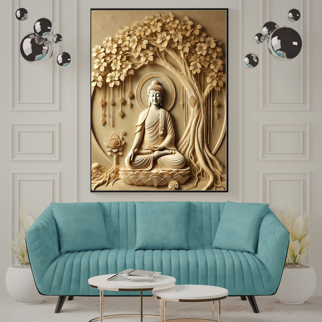 Lord Buddha Printable Wall Art, Zen Buddha Poster, Meditation Room Decor, Buddhist Wall Hanging, Spiritual Digital Download, Peaceful Home Decor|sp78