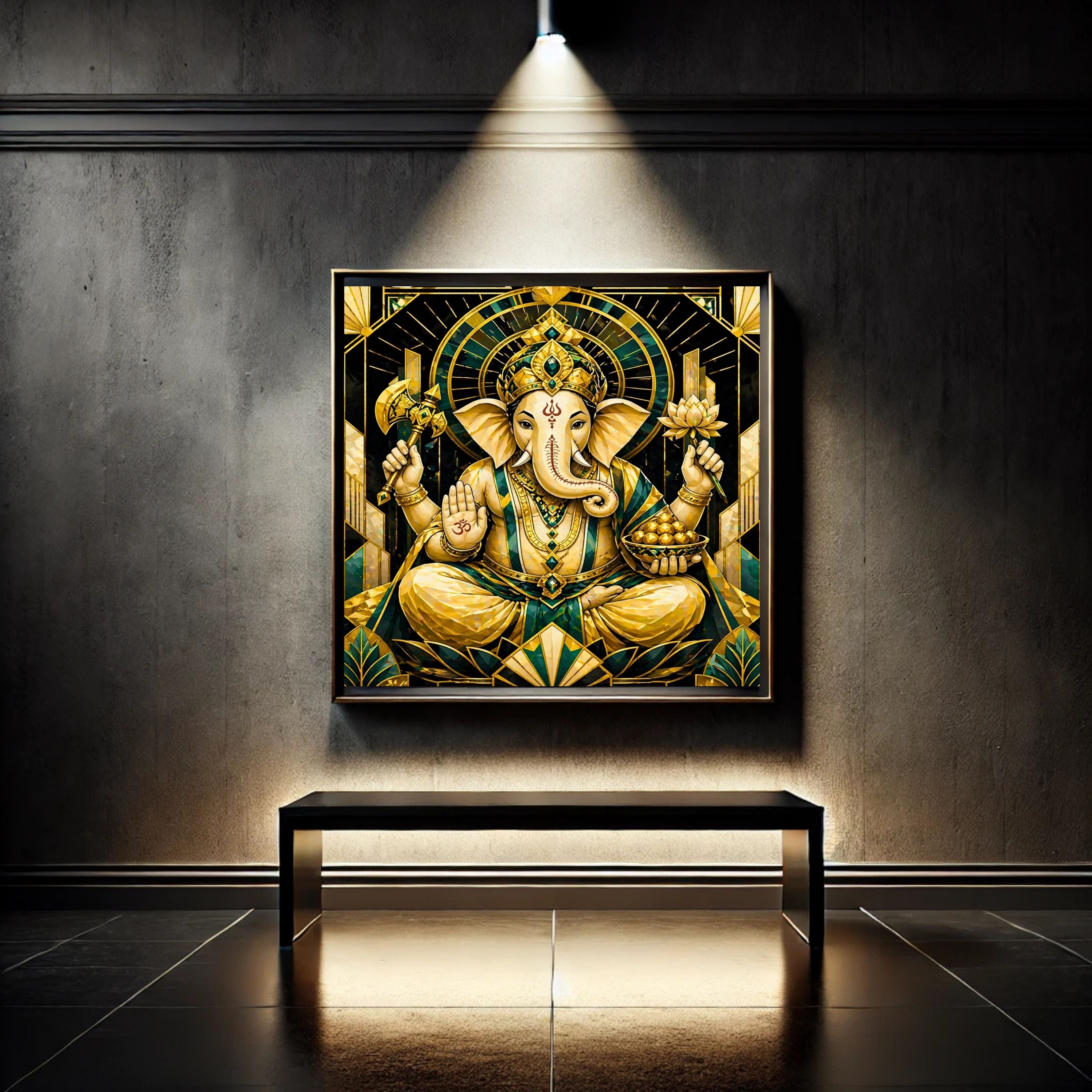 Lord Ganesha Wall Art Printable | Ganapathi Digital Download | Hindu God Decor | Spiritual Poster | Ganesh Chaturthi Gift | 11 Sizes Included|sp10