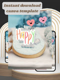 BABY ANOUNCEMENT Editable Video | Canva Pro Template | Baby Boy & Baby Girl Reveal | Photo, Music | ki26