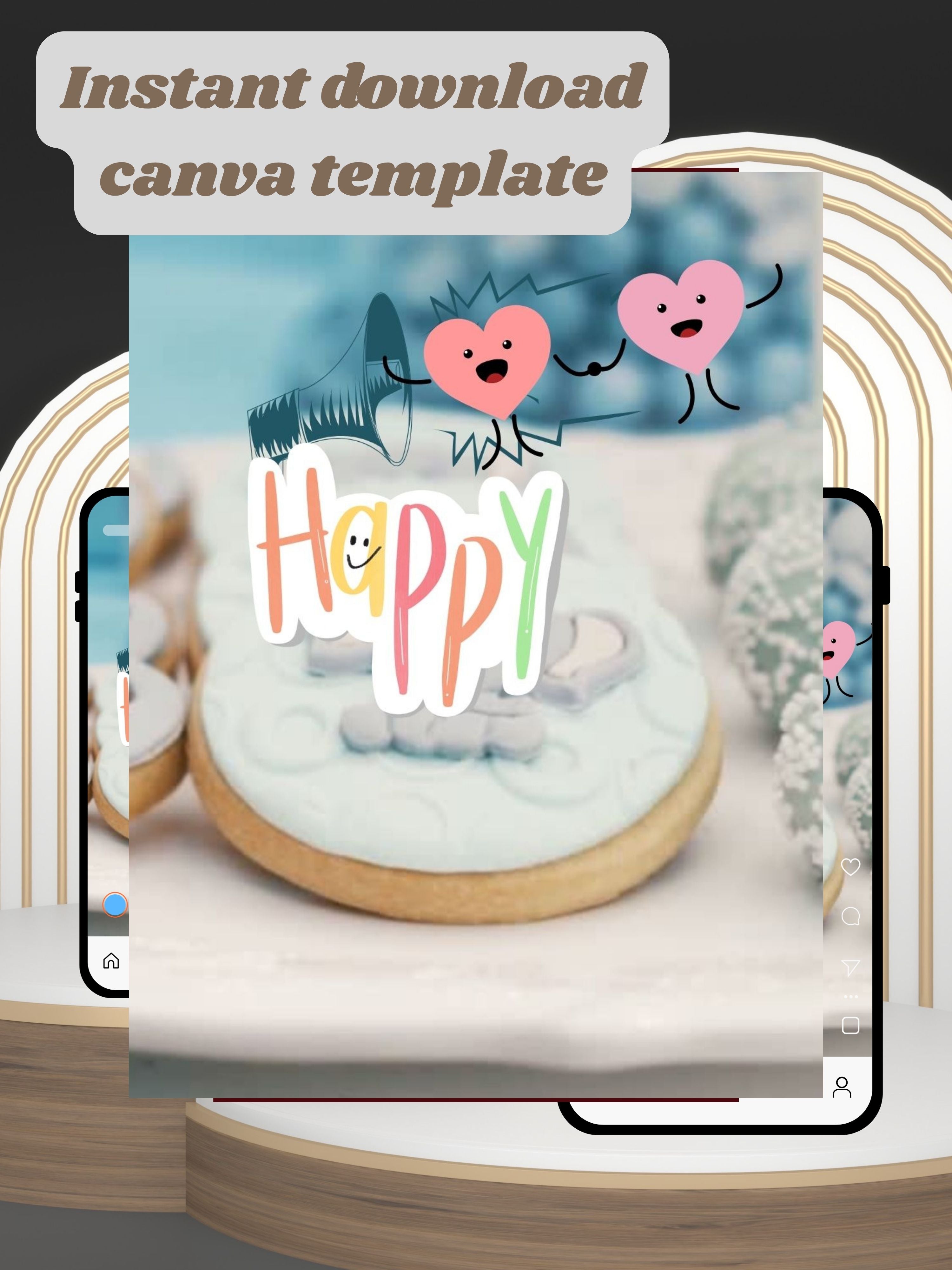 BABY ANOUNCEMENT Editable Video | Canva Pro Template | Baby Boy & Baby Girl Reveal | Photo, Music | ki26