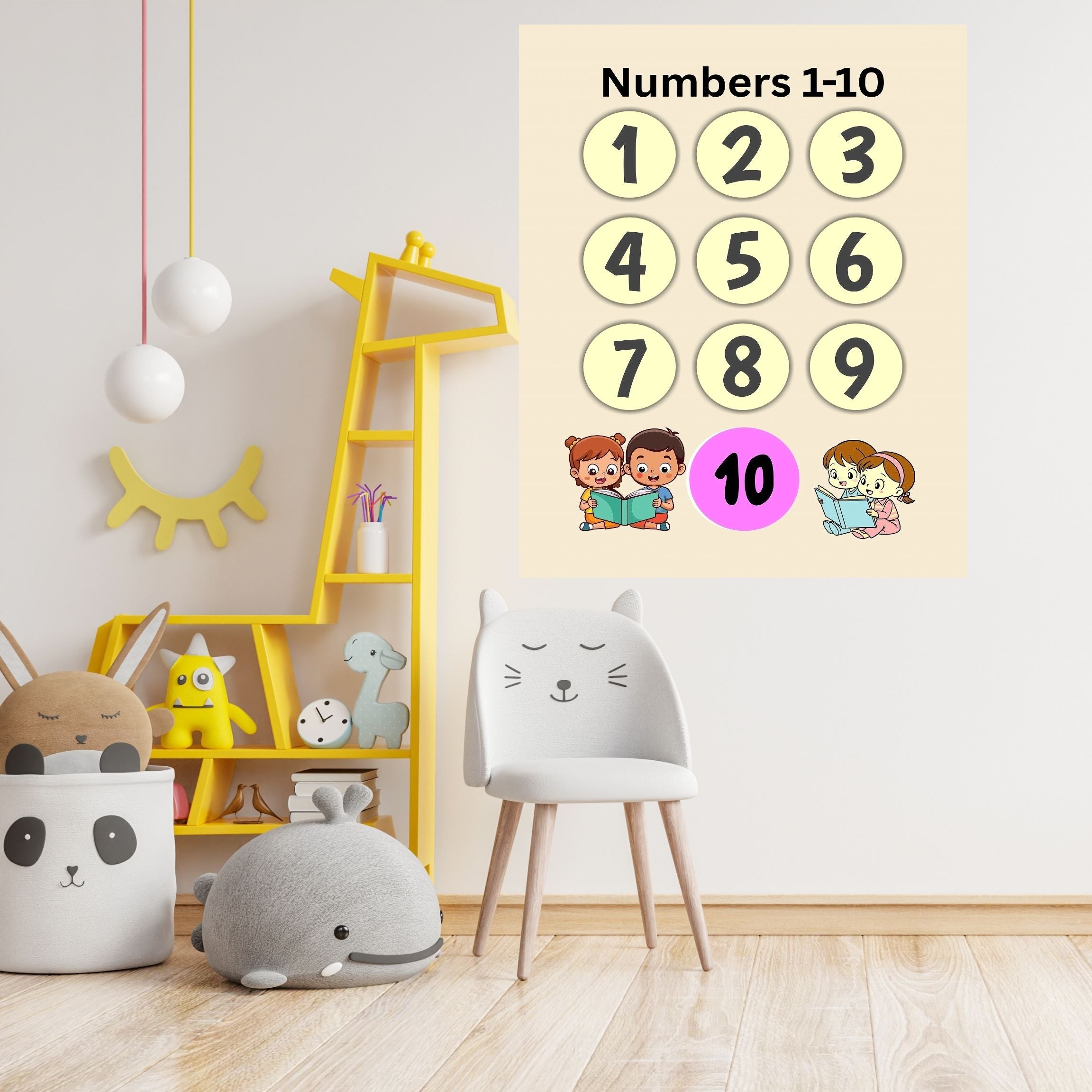Number Wall Art for Kids 11+ sizes, Counting Poster Printable, Educational Nursery Decor, Preschool Learning Print, Math Wall Art, Digital Download|ke2-1