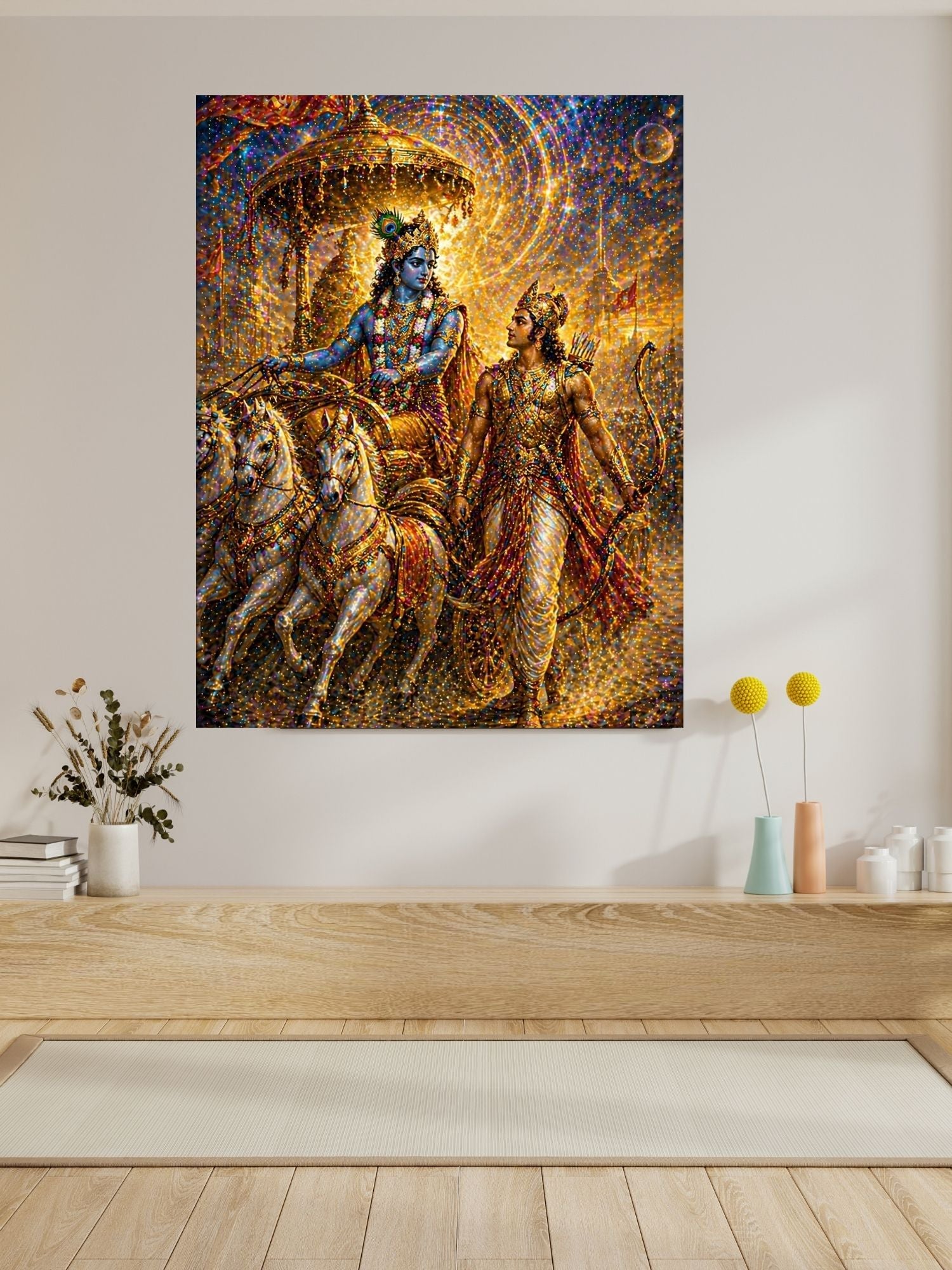 Commercial Use Lord Krishna Wall Art Bundle | Hindu Printable Decor | Commercial Use License Included | Spiritual Home Decor | Pooja Room Prints | Digital Download|sp73c
