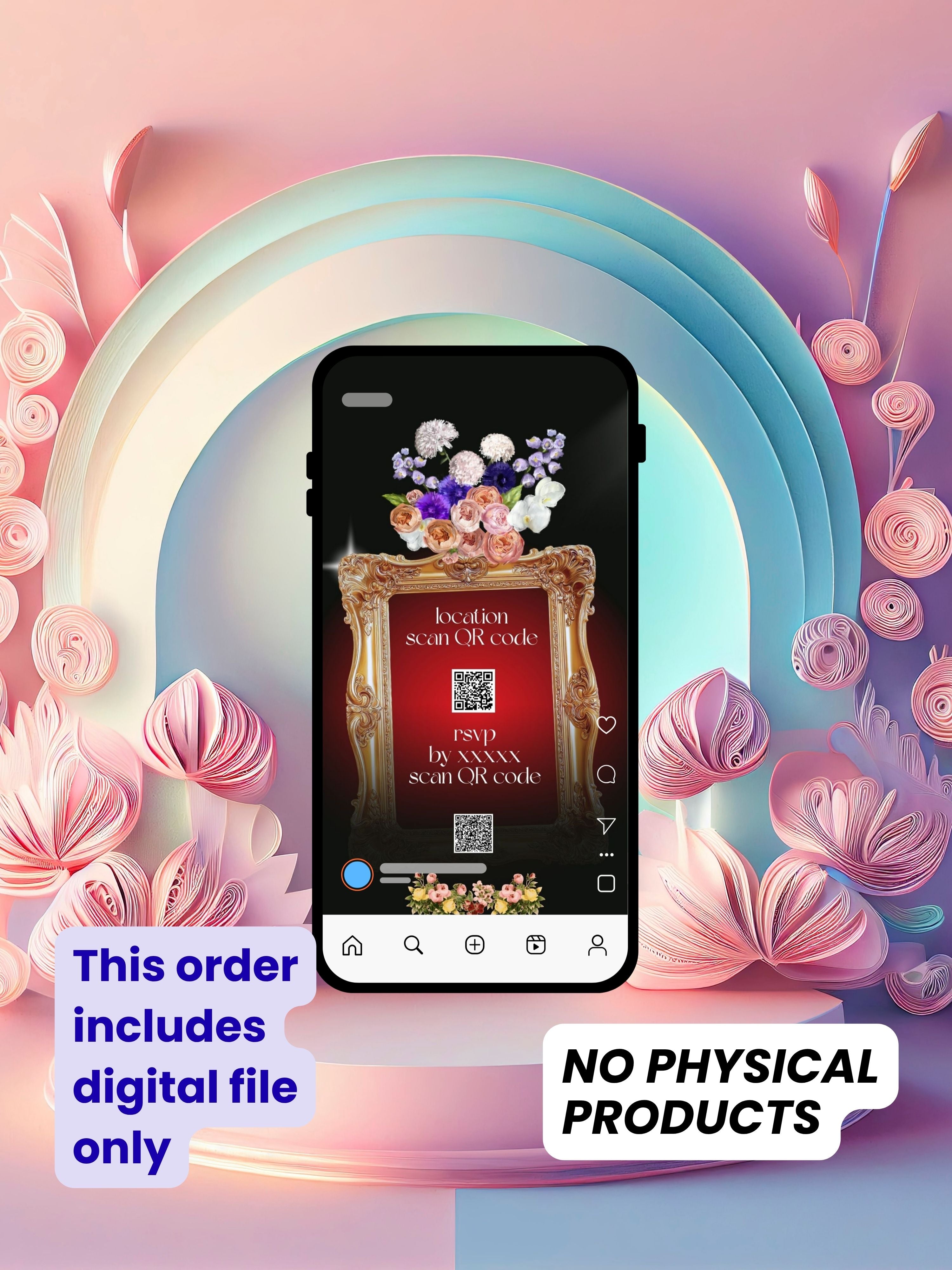 Editable GRADUATION PARTY Video Invitation | Canva Pro Template | Graduation Celebration Invite | Photo, Music, QR Code | Instant Download|ai13