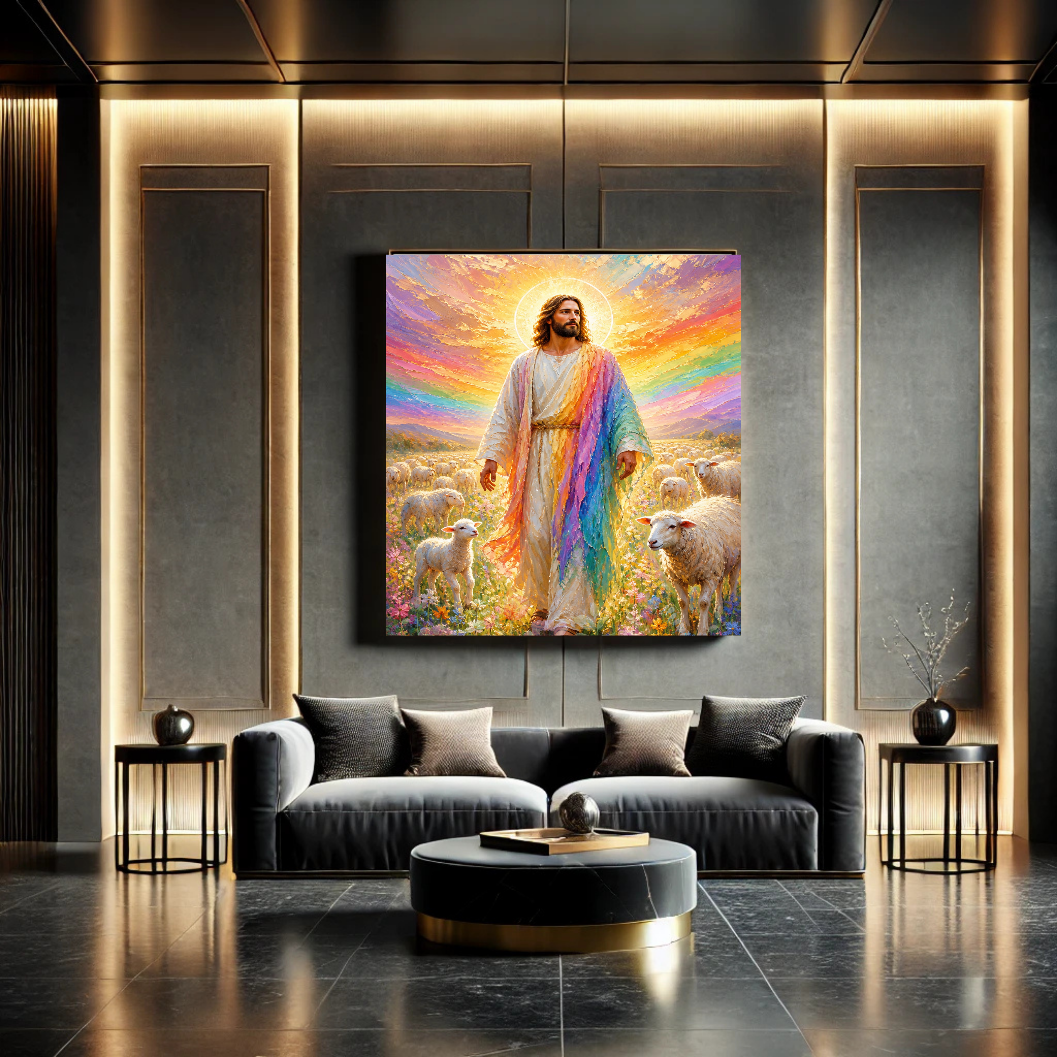Commercial Use Jesus Wall Art Printable Set, Christian Nursery Decor Bundle, Bible Story Illustrations, Resell License Included|sp46c