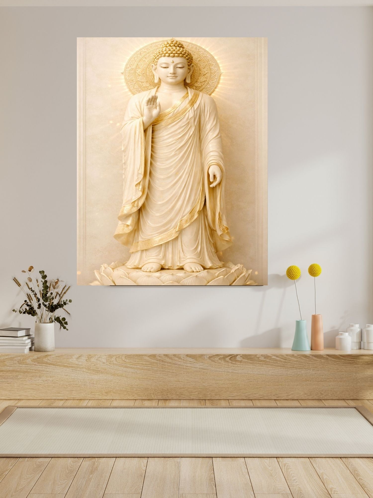 Lord Buddha Printable Wall Art, Zen Buddha Poster, Meditation Room Decor, Buddhist Wall Hanging, Spiritual Digital Download, Peaceful Home Decor|sp89