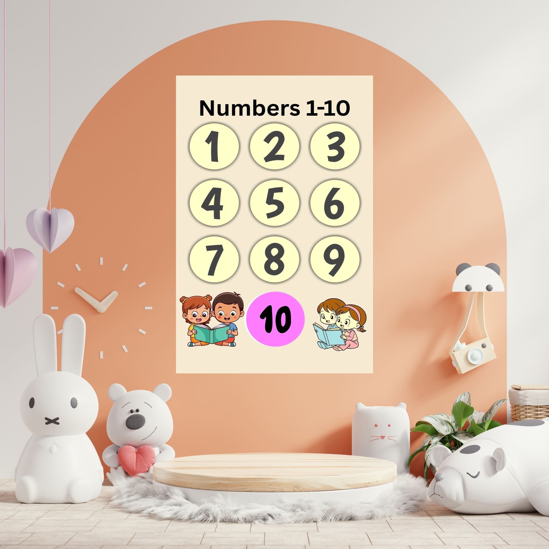 Number Wall Art for Kids 11+ sizes, Counting Poster Printable, Educational Nursery Decor, Preschool Learning Print, Math Wall Art, Digital Download|ke2-1