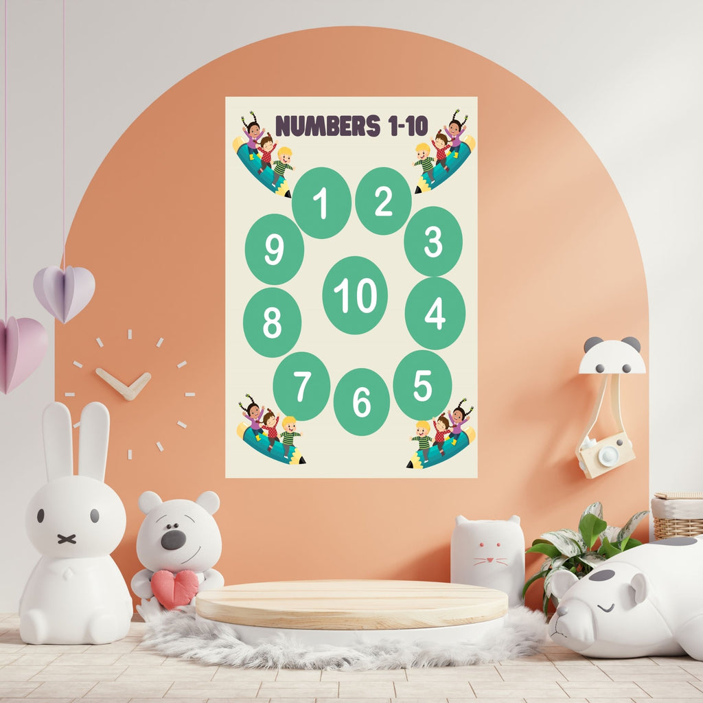 Number Wall Art for Kids 11+ sizes, Counting Poster Printable, Educational Nursery Decor, Preschool Learning Print, Math Wall Art, Digital Download|ke2-14