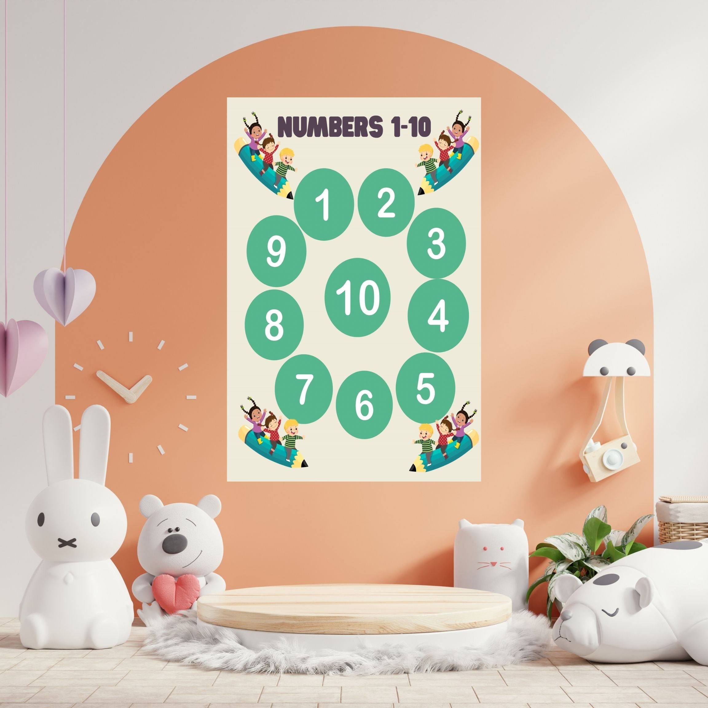 Number Wall Art for Kids 11+ sizes, Counting Poster Printable, Educational Nursery Decor, Preschool Learning Print, Math Wall Art, Digital Download|ke2-14