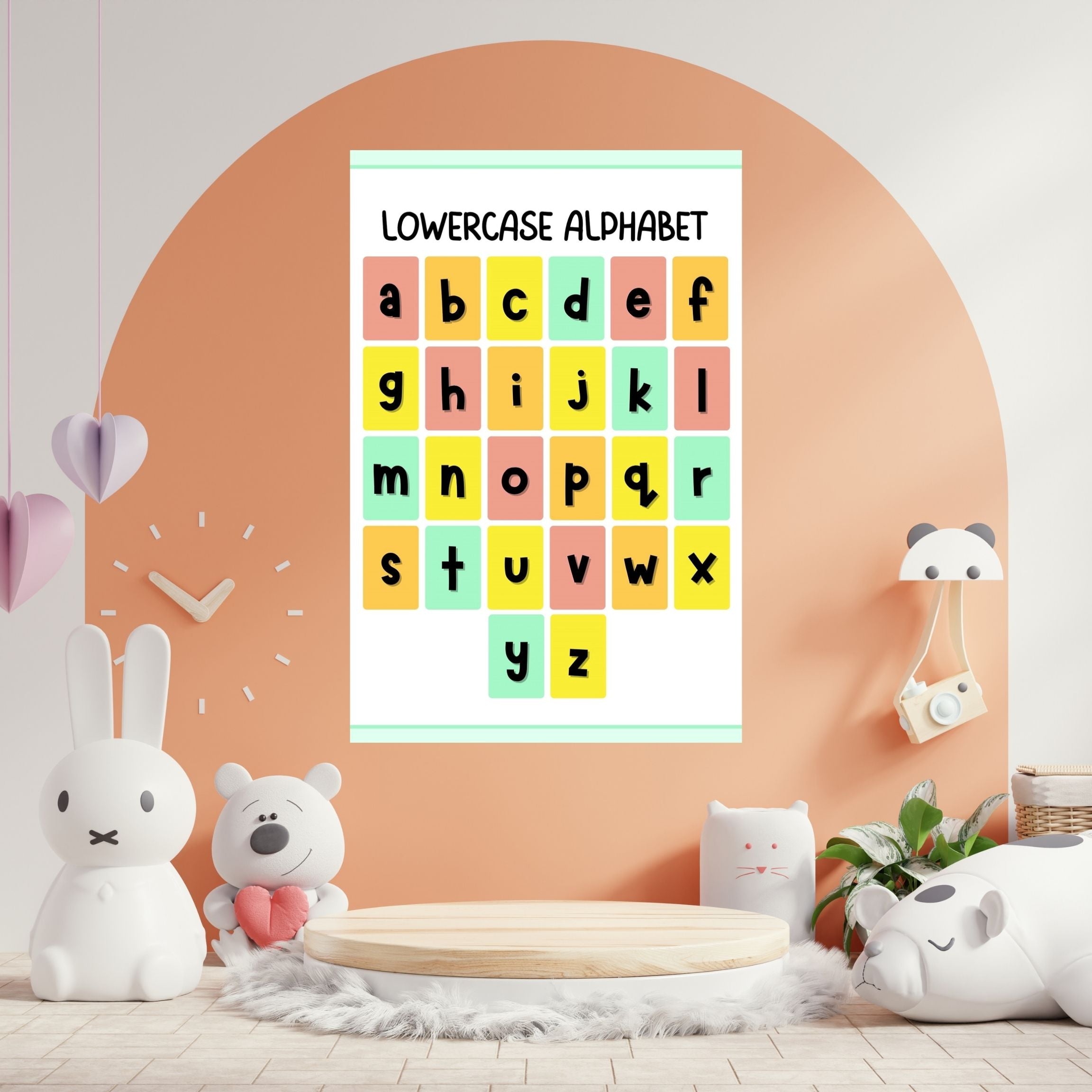 Alphabet Wall Art Printable, ABC Learning Poster, Kids Educational Decor, Nursery Wall Art, Preschool Classroom Print, Homeschool Decor, Digital Download|ke1-10