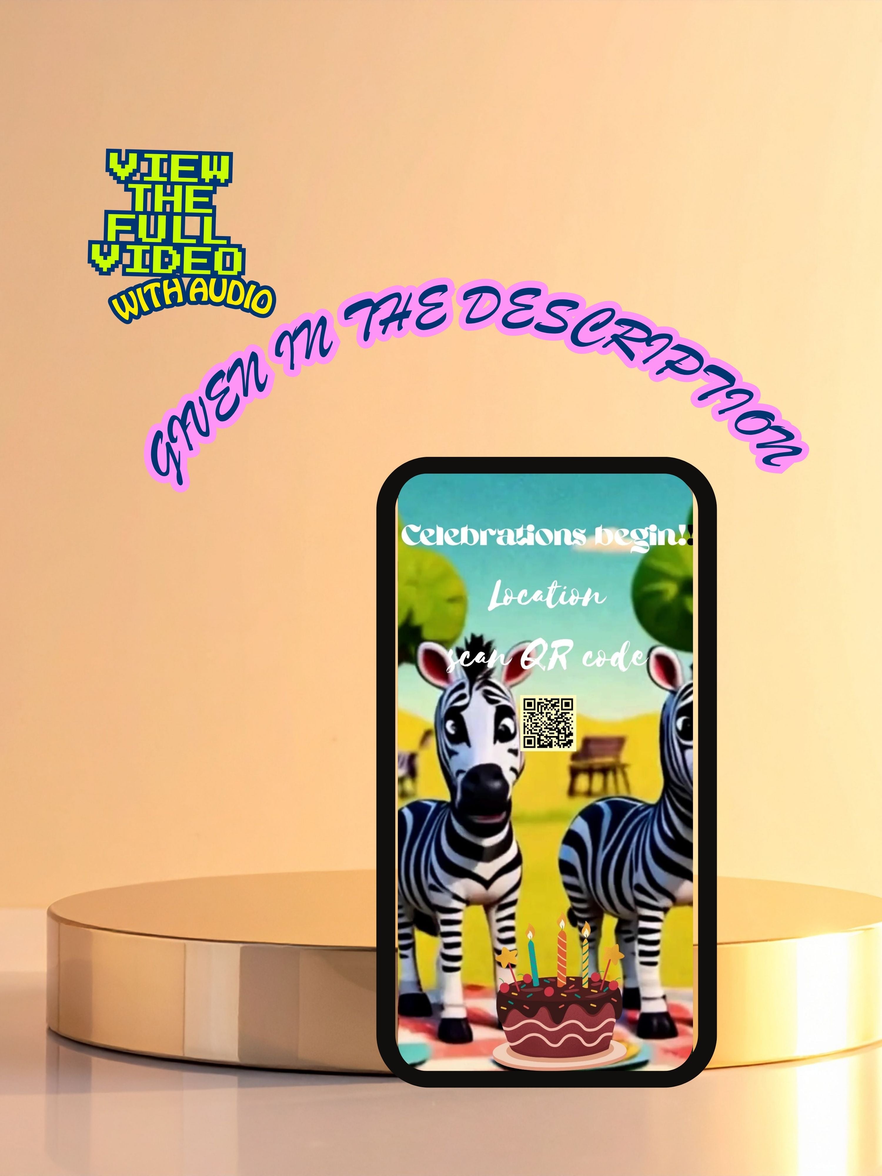 commercial use ANIMAL THEME Birthday Invitation Video | Editable Canva pro Template | Kids Party Invite | ki32c