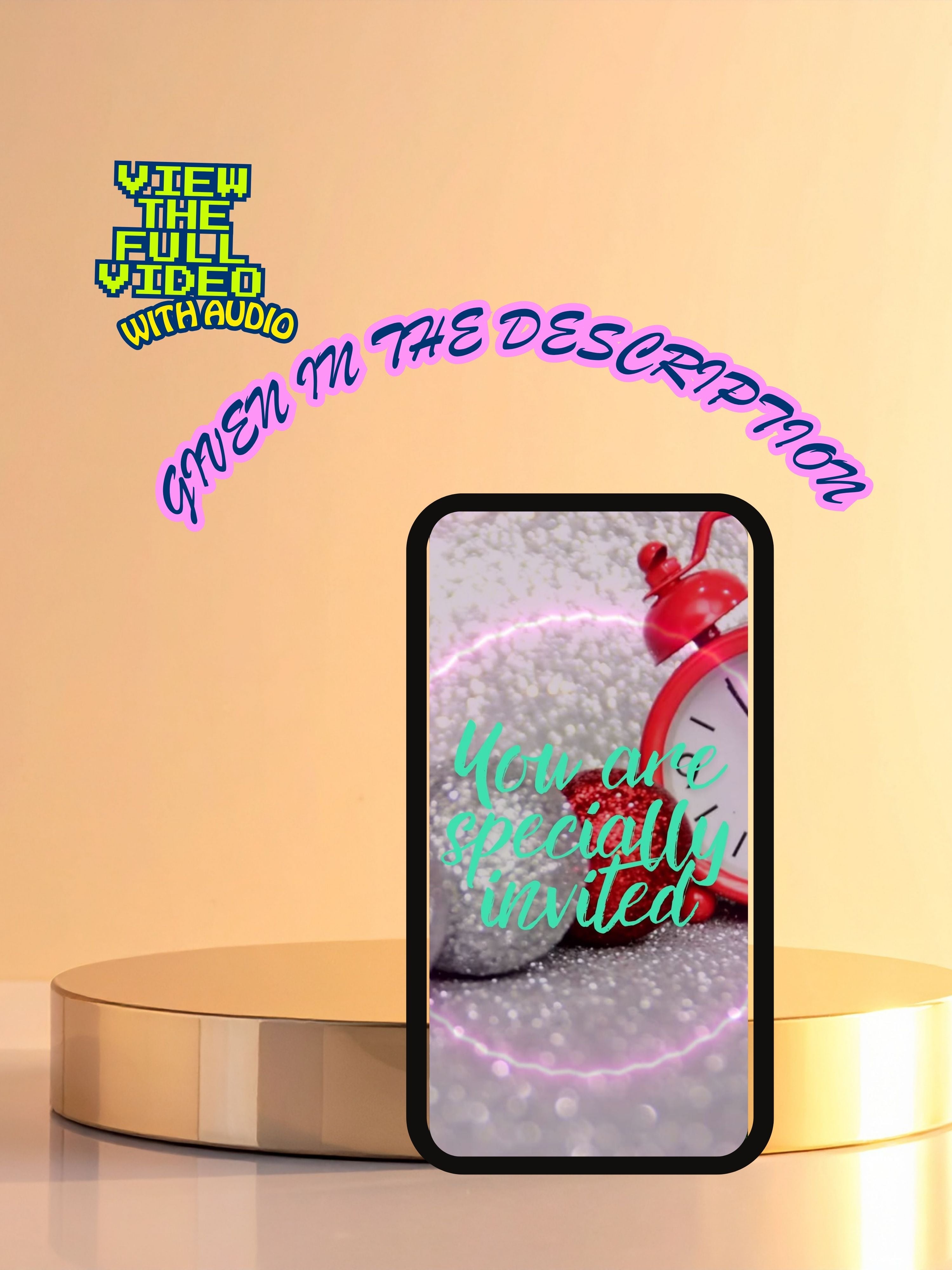 commercial use NEON Birthday Invitation Video | Editable Canva pro Template | Glow Party Invite | Digital Download|ki51c