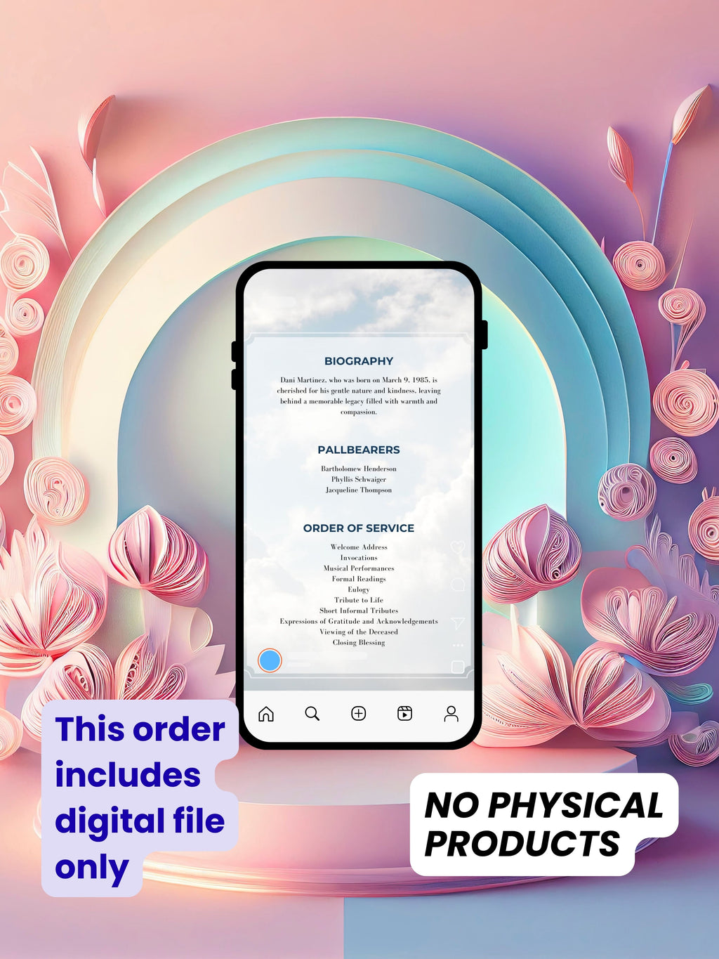 Commercial use MEMORIAL SERVICE editable Invitation Video Template | Canva Celebration of Life Invite | In Loving Memory | Digital Memorial Announcement | Instant Download|ai8c