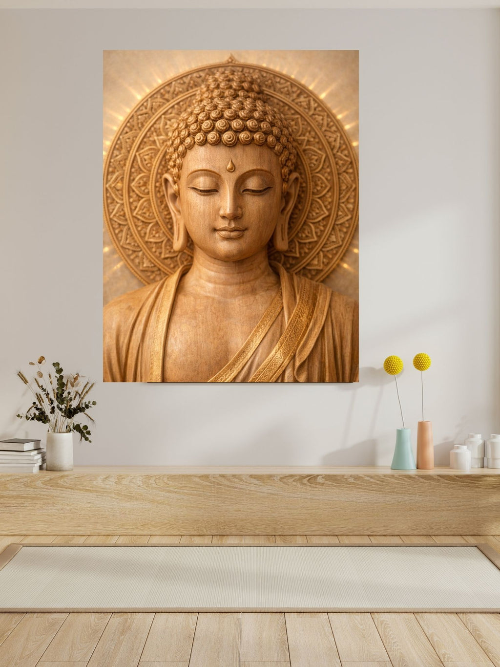 Lord Buddha Printable Wall Art, Zen Buddha Poster, Meditation Room Decor, Buddhist Wall Hanging, Spiritual Digital Download, Peaceful Home Decor|sp92