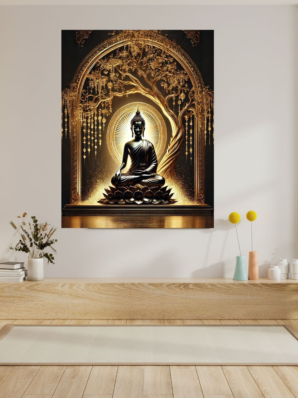 Lord Buddha Printable Wall Art, Zen Buddha Poster, Meditation Room Decor, Buddhist Wall Hanging, Spiritual Digital Download, Peaceful Home Decor|sp80