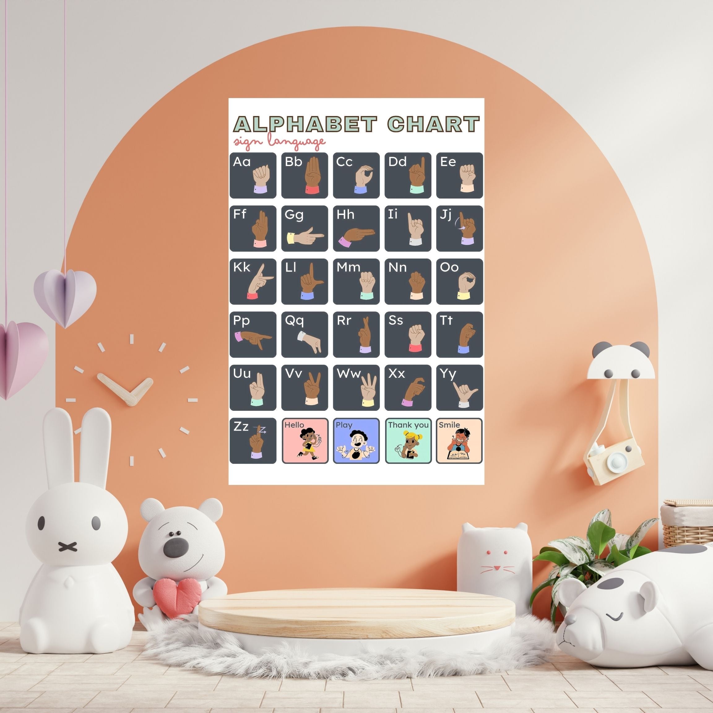 Alphabet Wall Art Printable, ABC Learning Poster, Kids Educational Decor, Nursery Wall Art, Preschool Classroom Print, Homeschool Decor, Digital Download|ke1-7