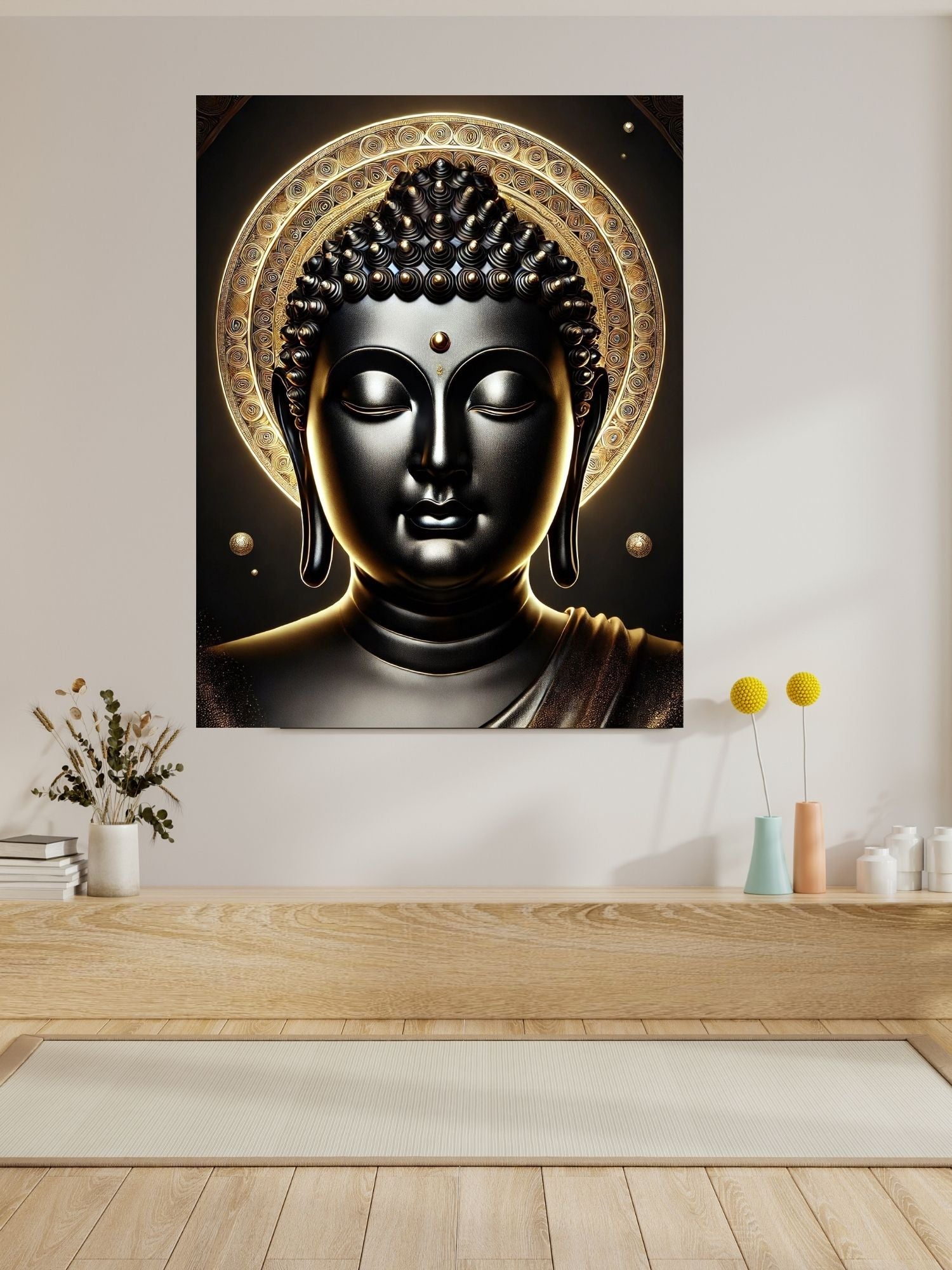 Lord Buddha Printable Wall Art, Zen Buddha Poster, Meditation Room Decor, Buddhist Wall Hanging, Spiritual Digital Download, Peaceful Home Decor|sp85